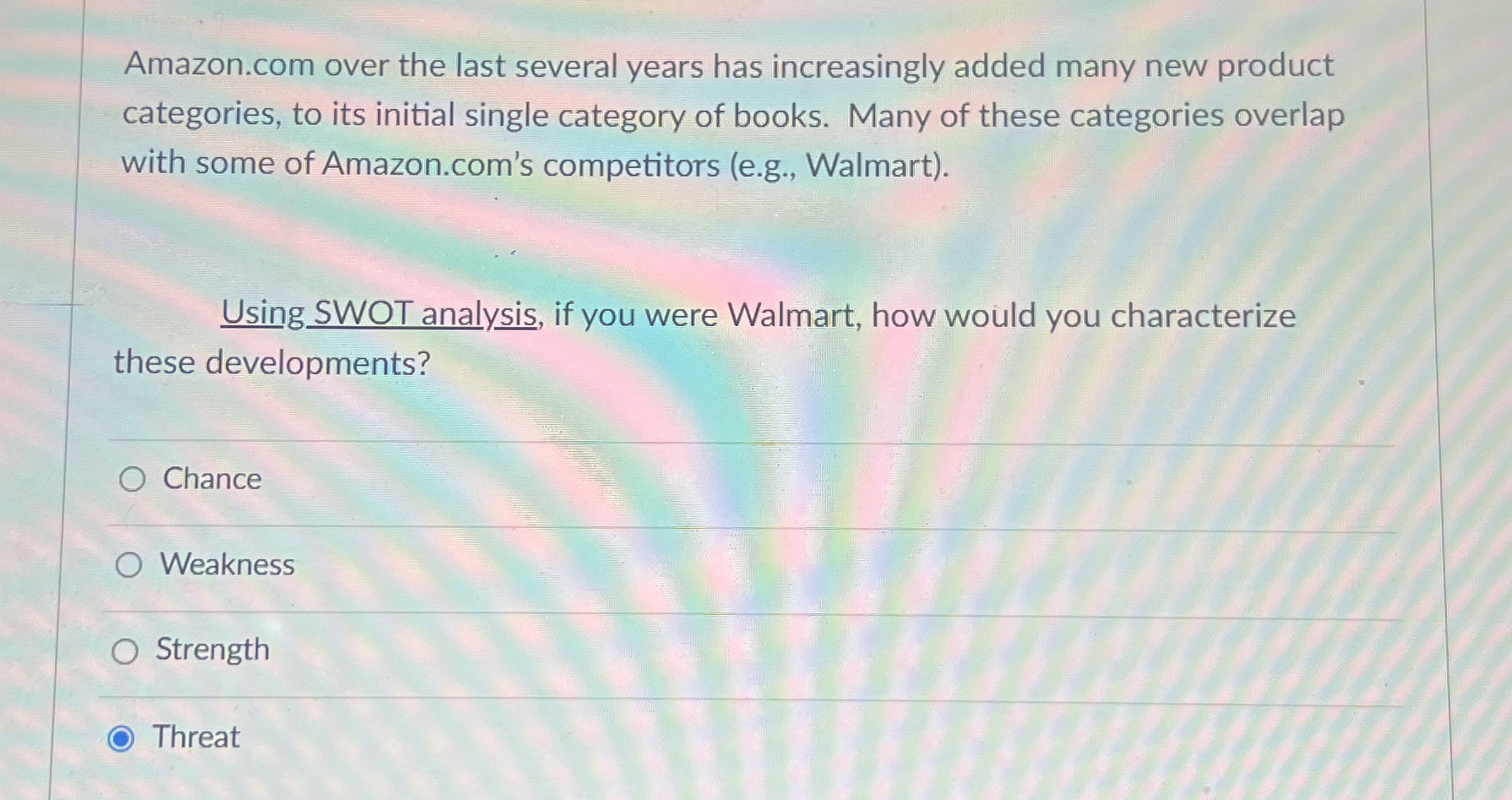  Amazon.com over the last several years has increasingly added many new