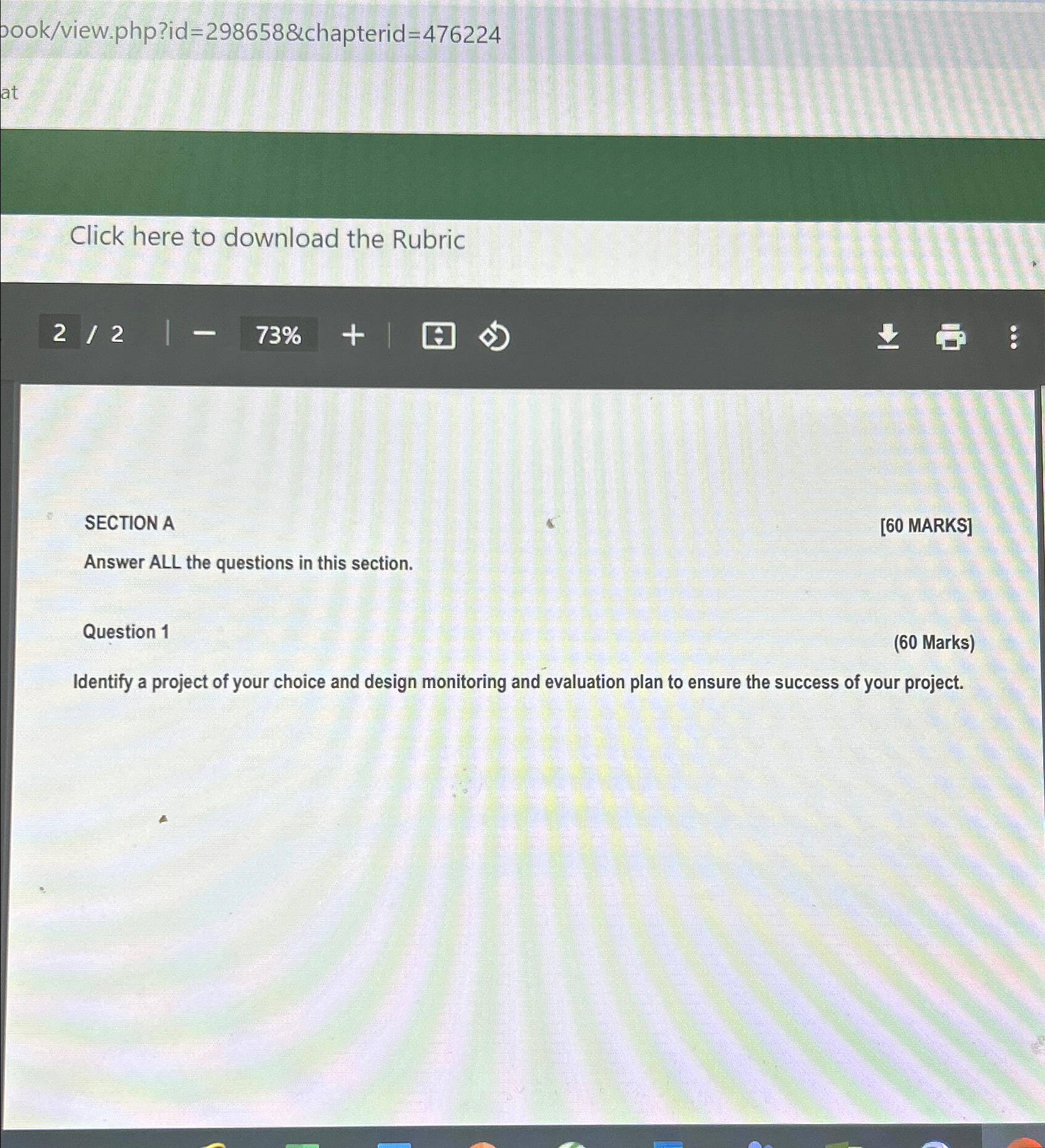  pook/view.php?id=298658&chapterid =476224 Click here to download the Rubric 2273% [60 MARKS]