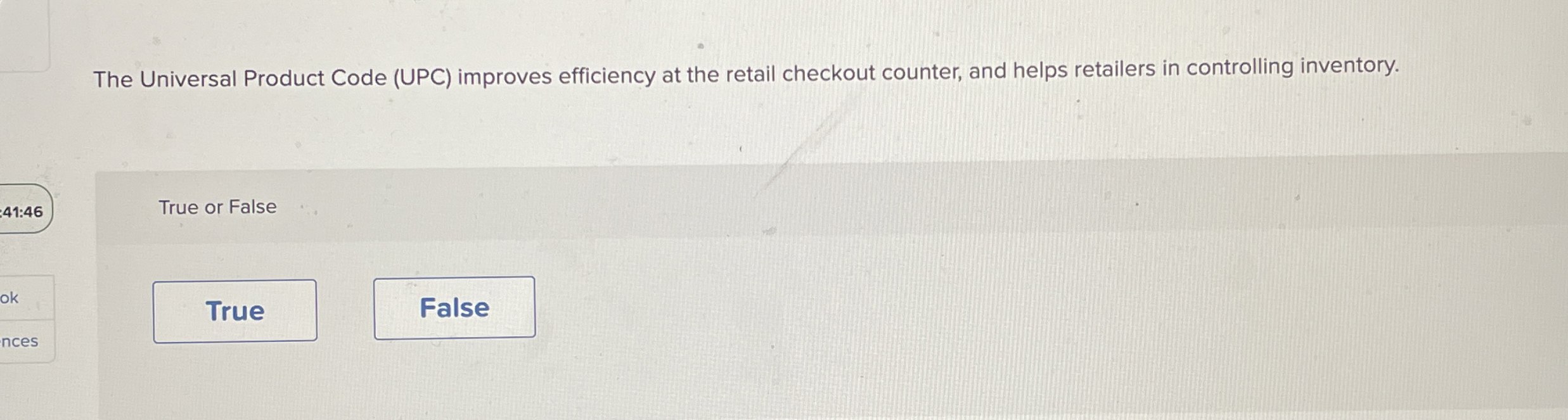  The Universal Product Code (UPC) improves efficiency at the retail checkout