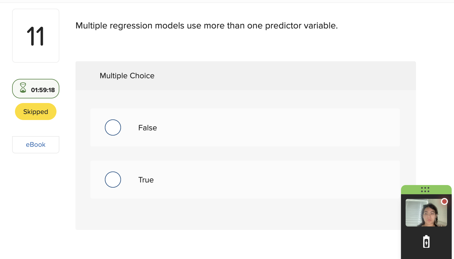  11 Multiple regression models use more than one predictor variable. Multiple
