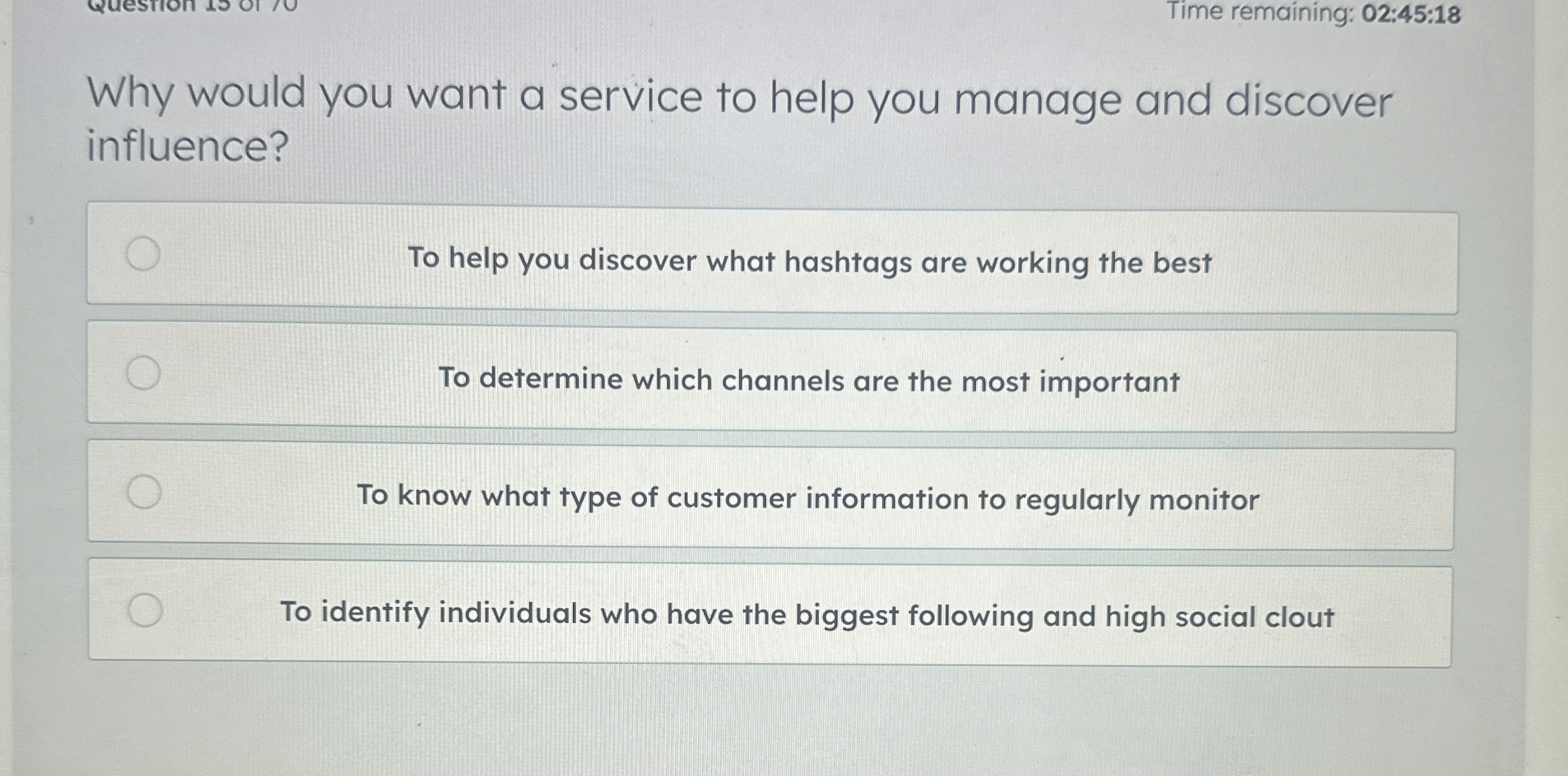 Time remaining: 02:45:18 Why would you want a service to help