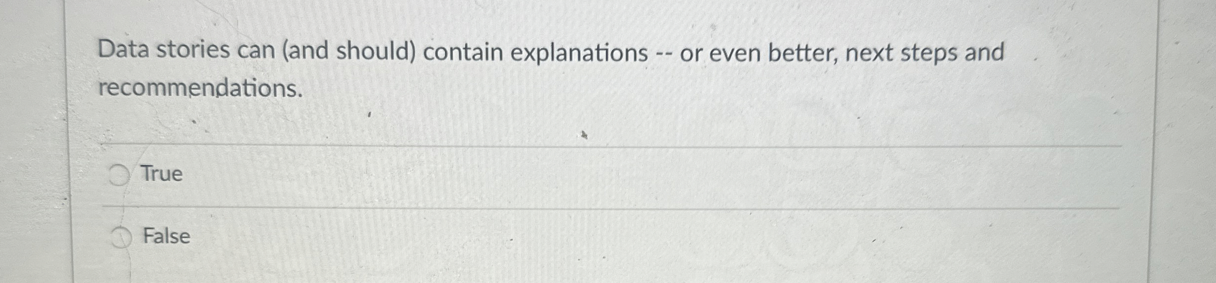  Data stories can (and should) contain explanations -- or even better,