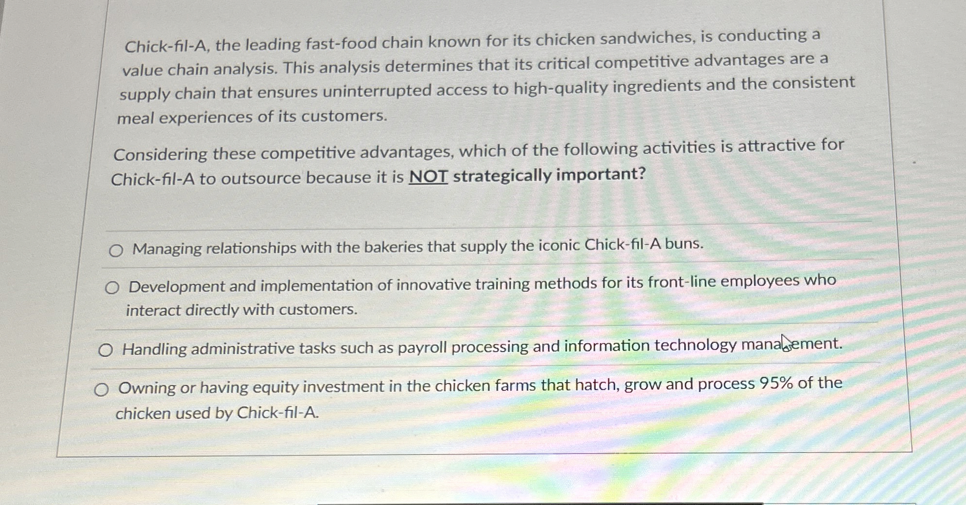  Chick-fil-A, the leading fast-food chain known for its chicken sandwiches, is