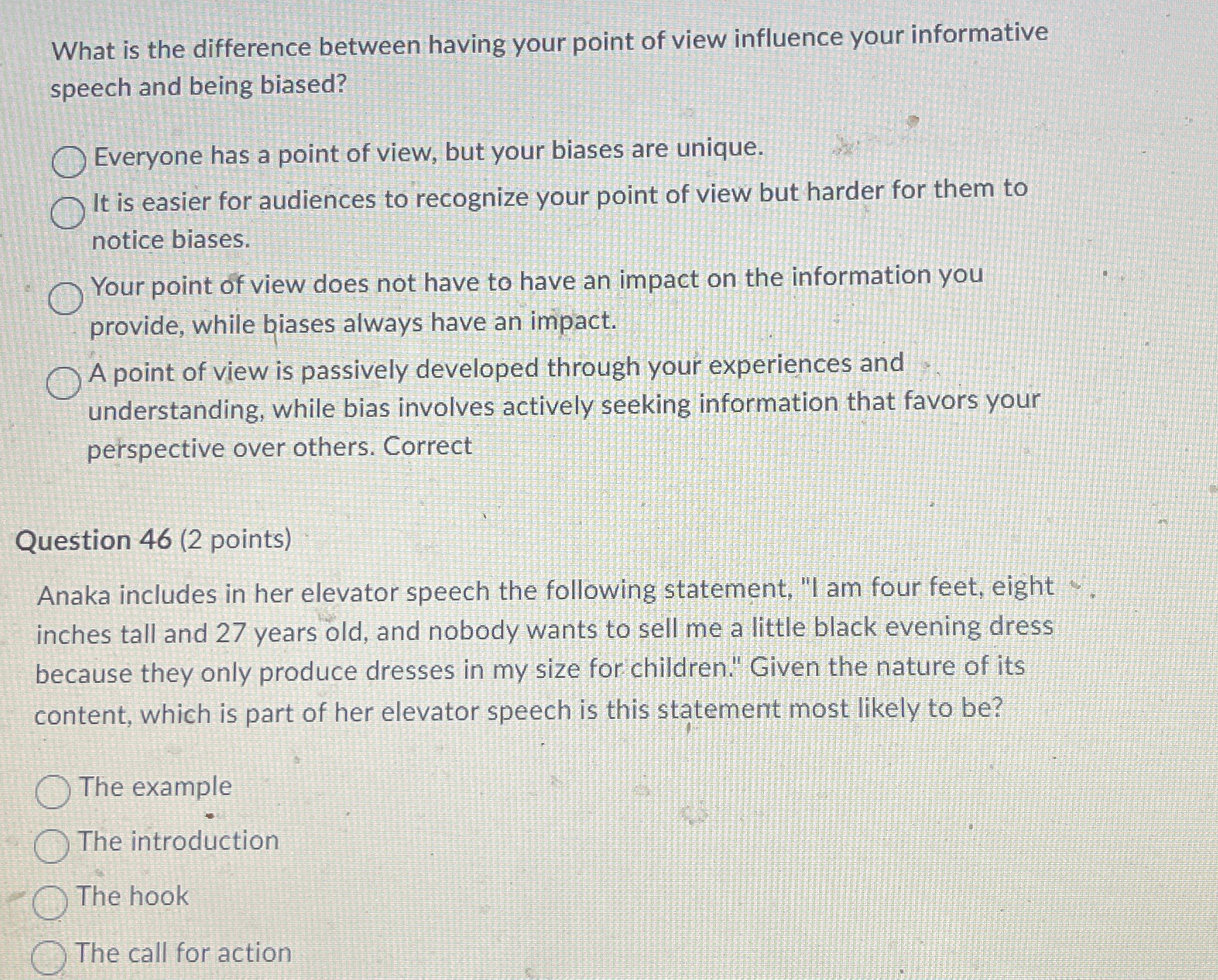  What is the difference between having your point of view influence