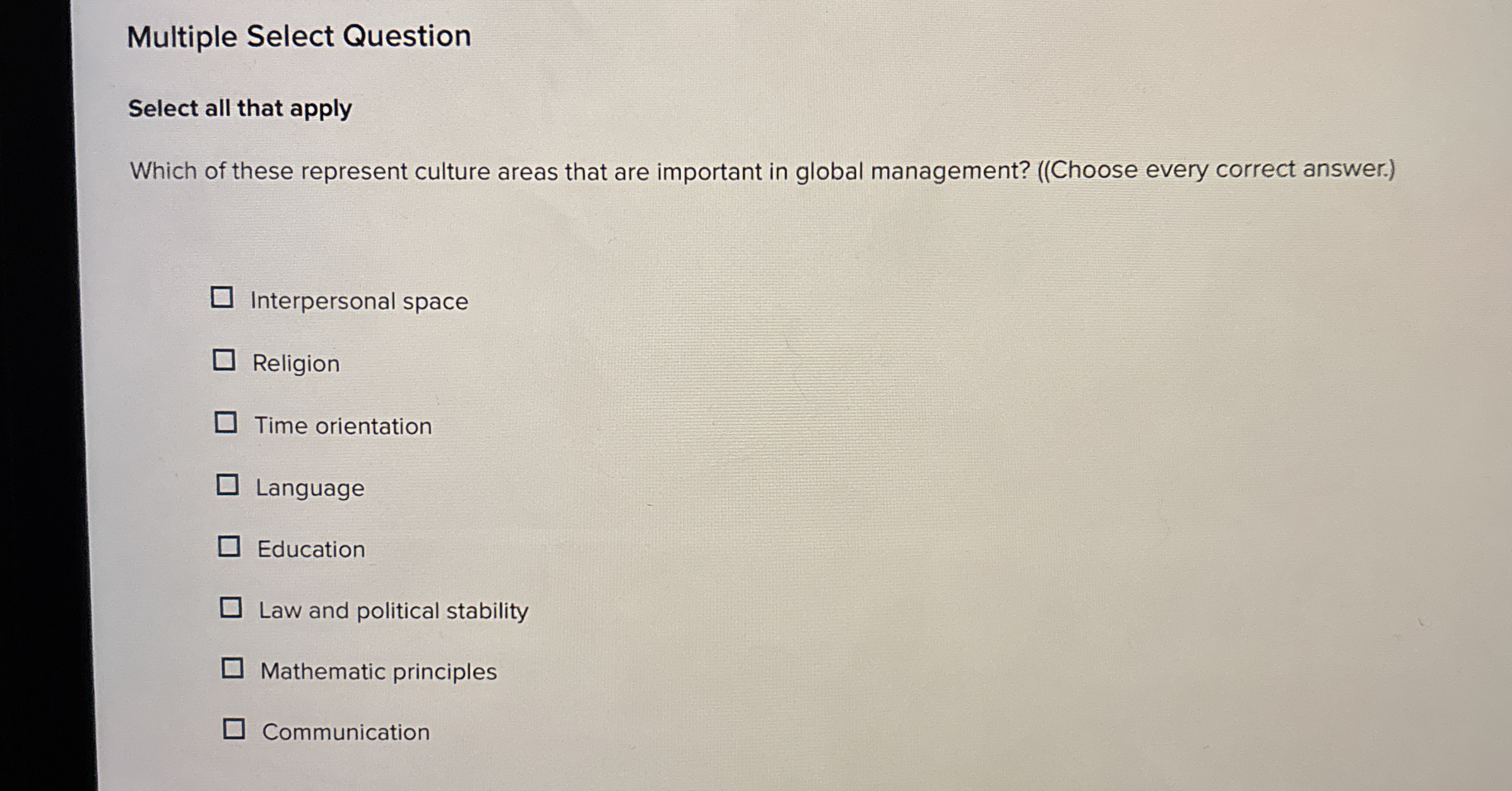  Multiple Select Question Select all that apply Which of these represent