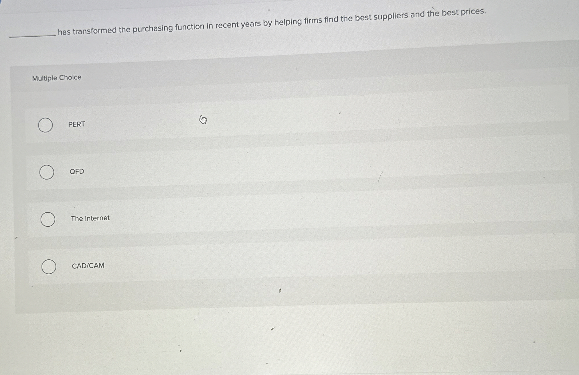  has transformed the purchasing function in recent years by helping firms