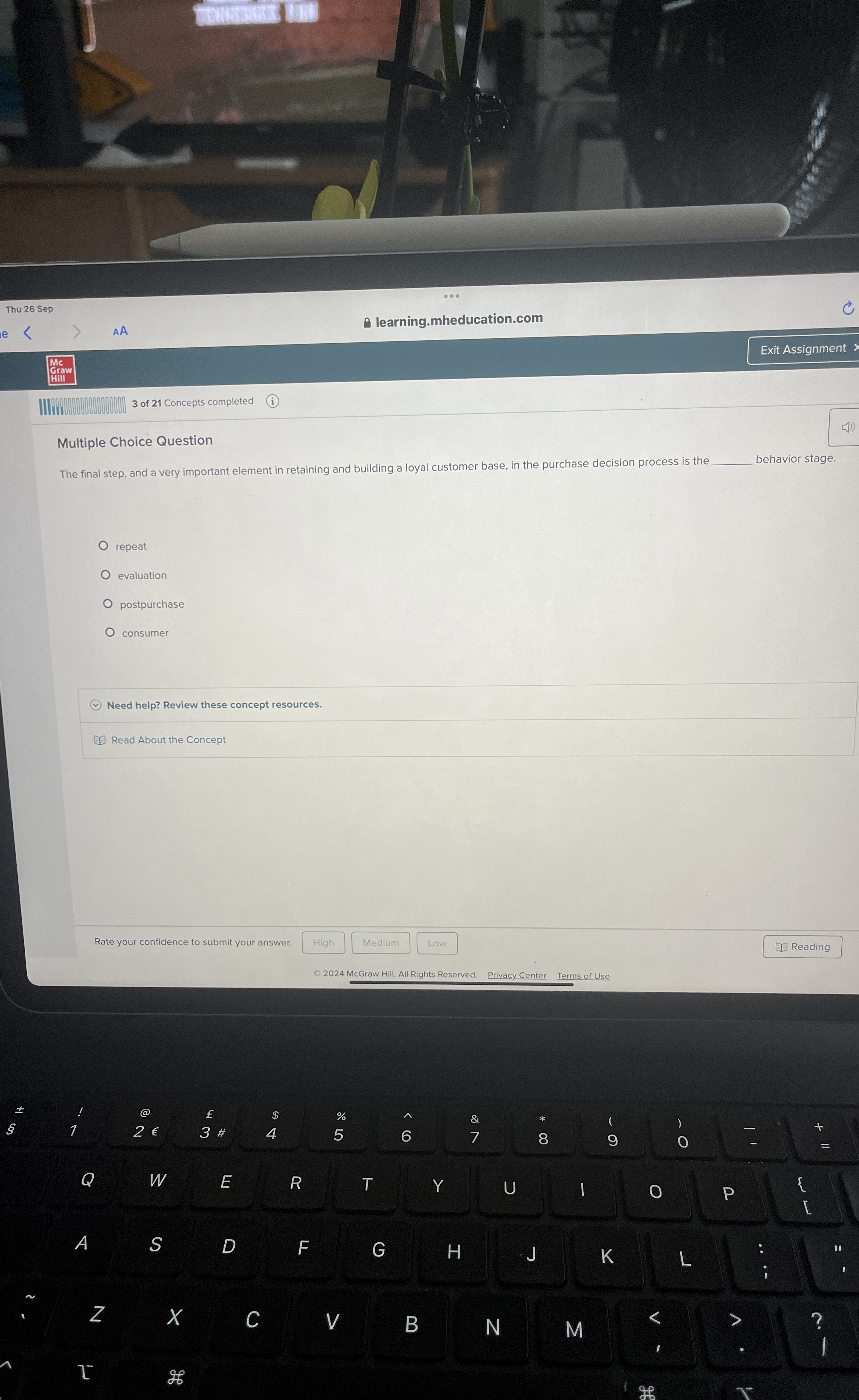 Multiple Choice Question The final step, and a very important element