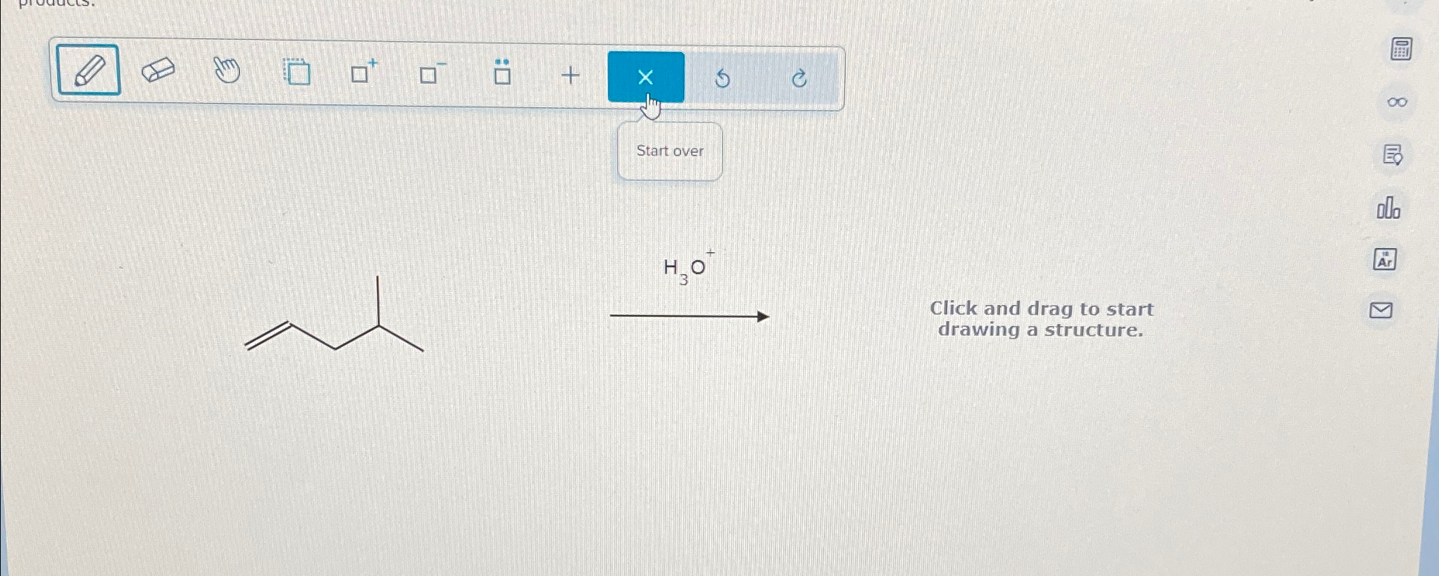  Am + Start over H3O+ 