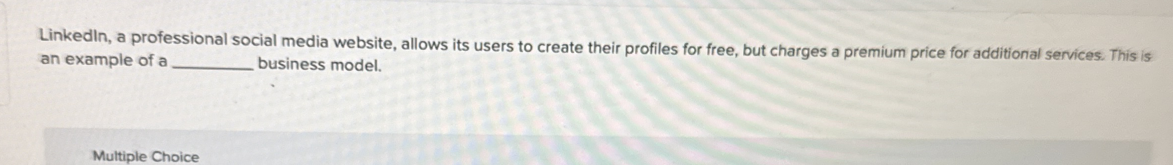  Linkedin, a professional social media website, allows its users to create