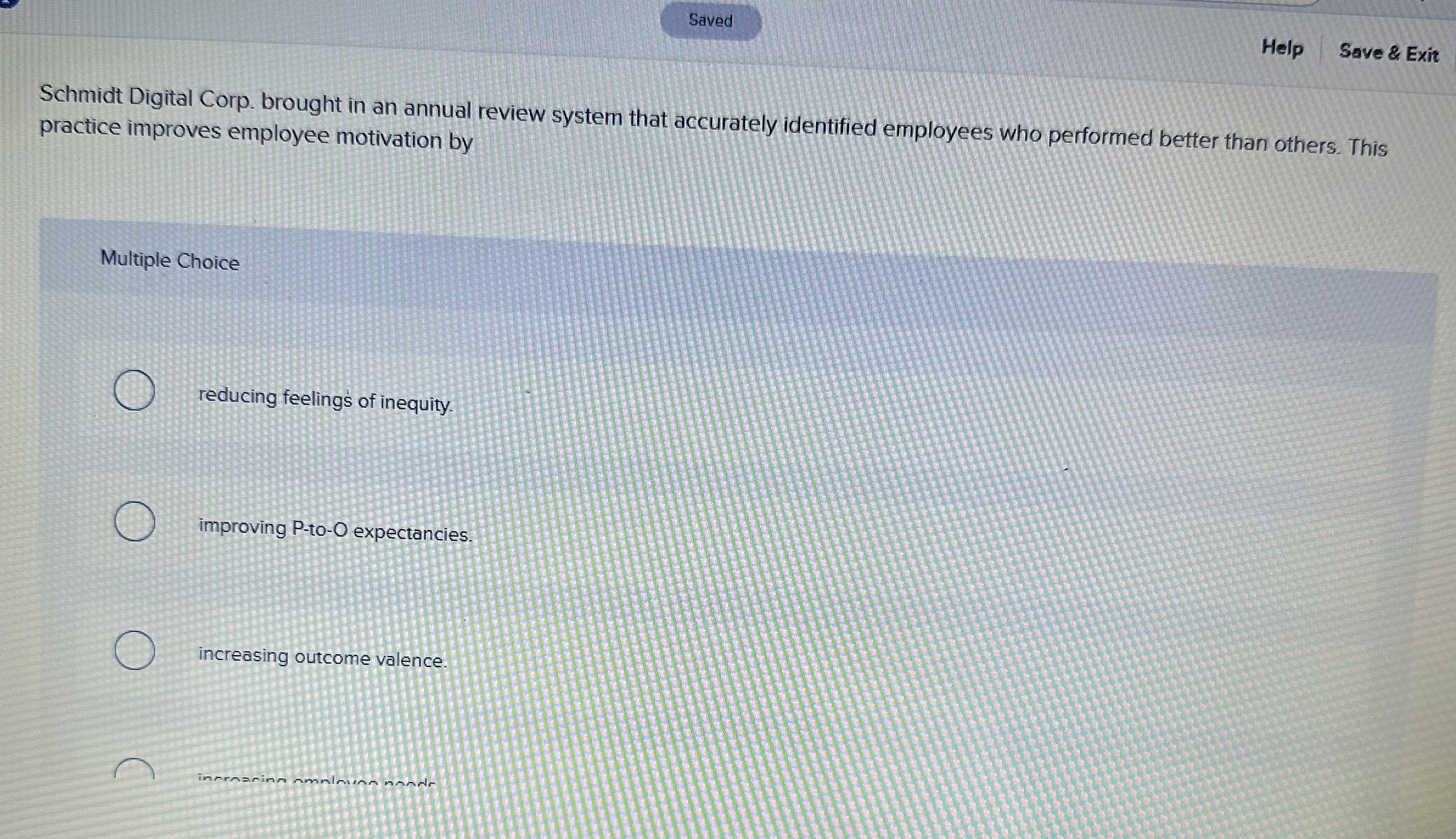  Saved Help Save & Exit Schmidt Digital Corp. brought in an