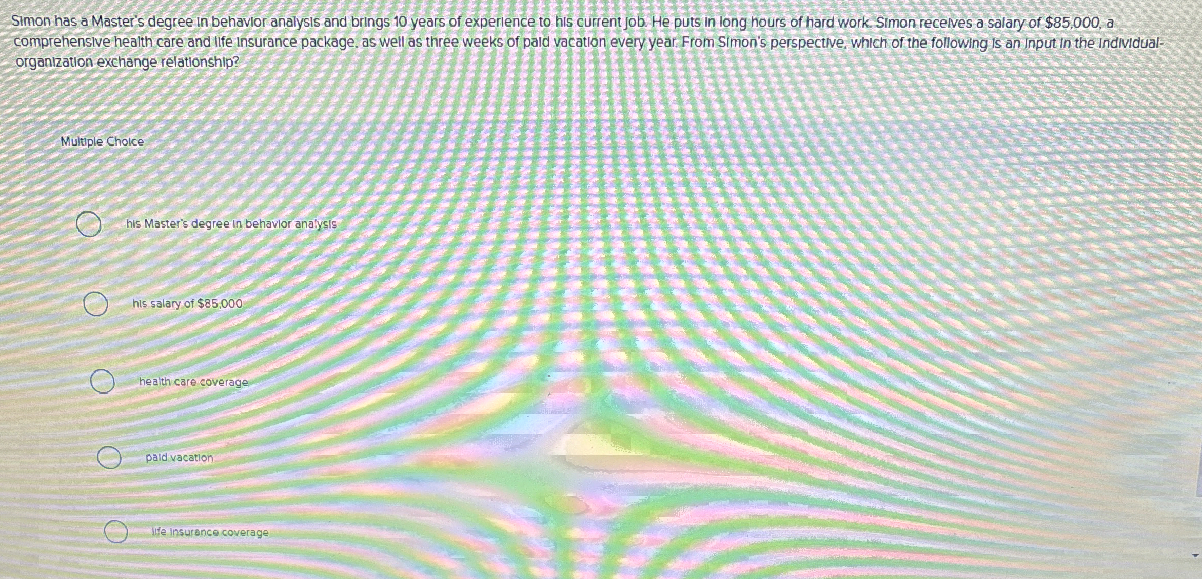  Simon has a Master's degree in behavior analysis and brings 10