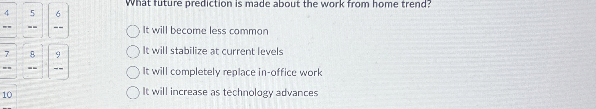  4 5 6 What future prediction is made about the work