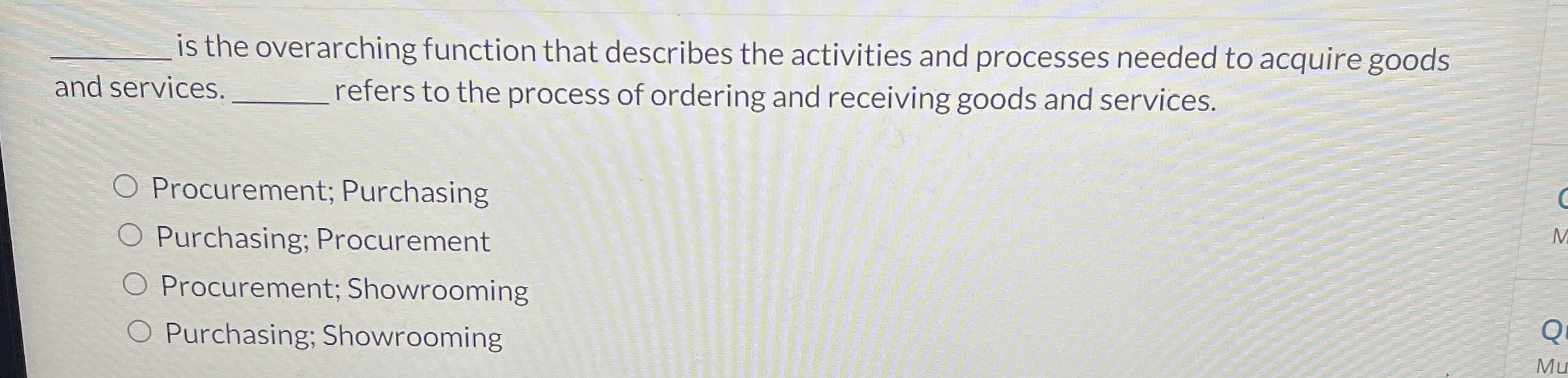  is the overarching function that describes the activities and processes needed