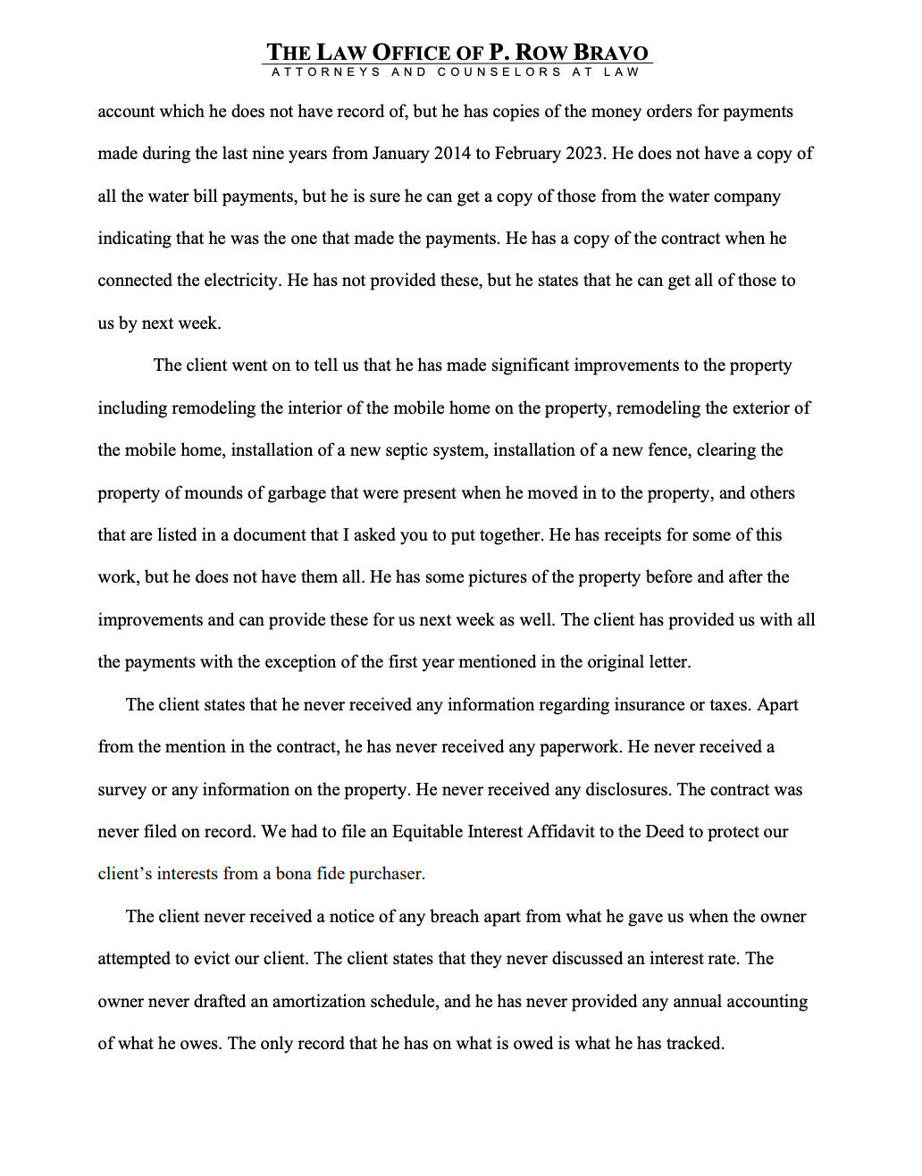 please;Include the Preliminary Statement which should include a summary of the case