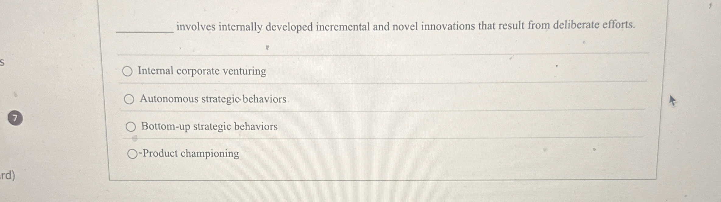  q, involves internally developed incremental and novel innovations that result from