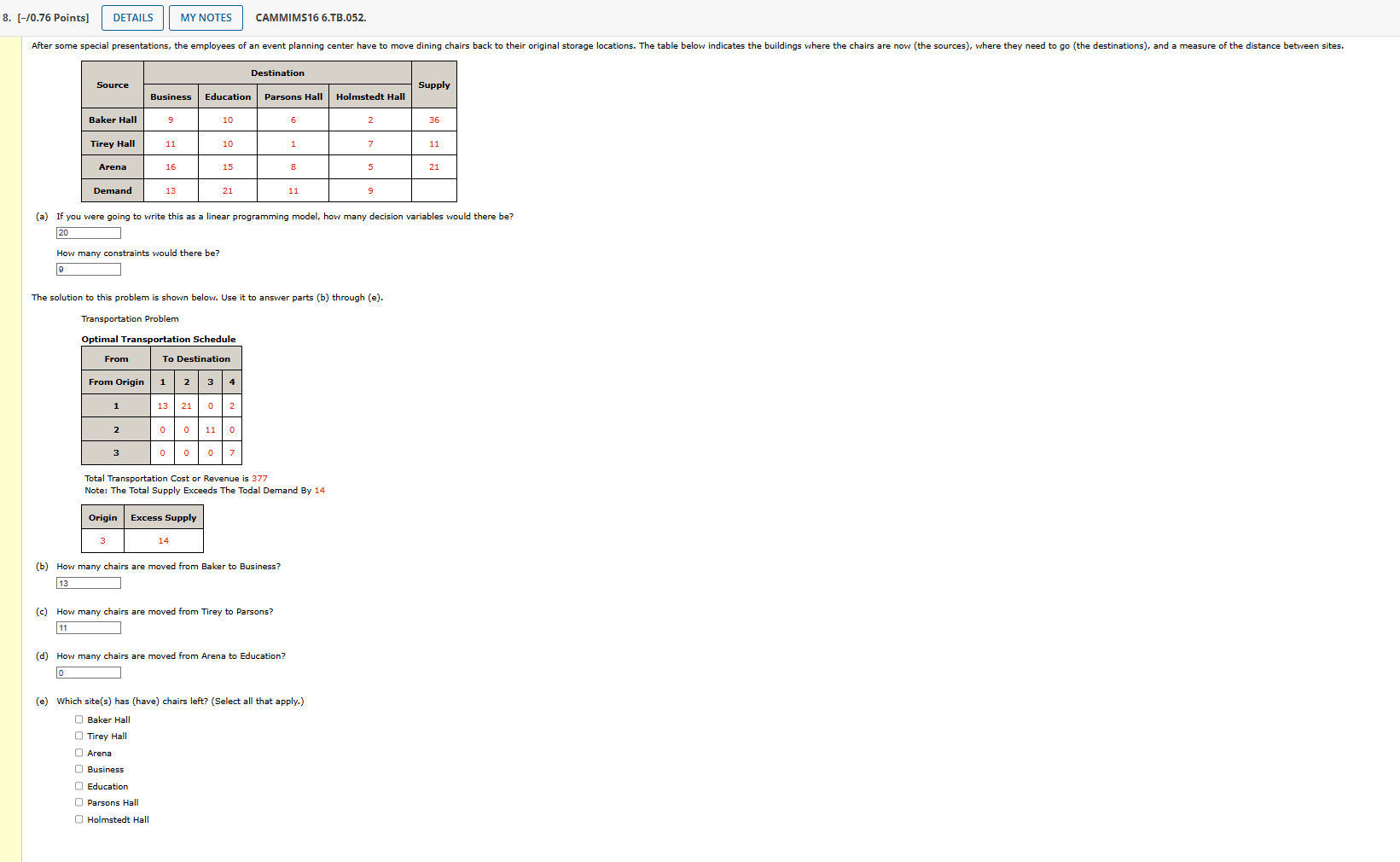  8.[-/0.76 Points] CAMMIMS166.TB.052. (a) If you were going to write this
