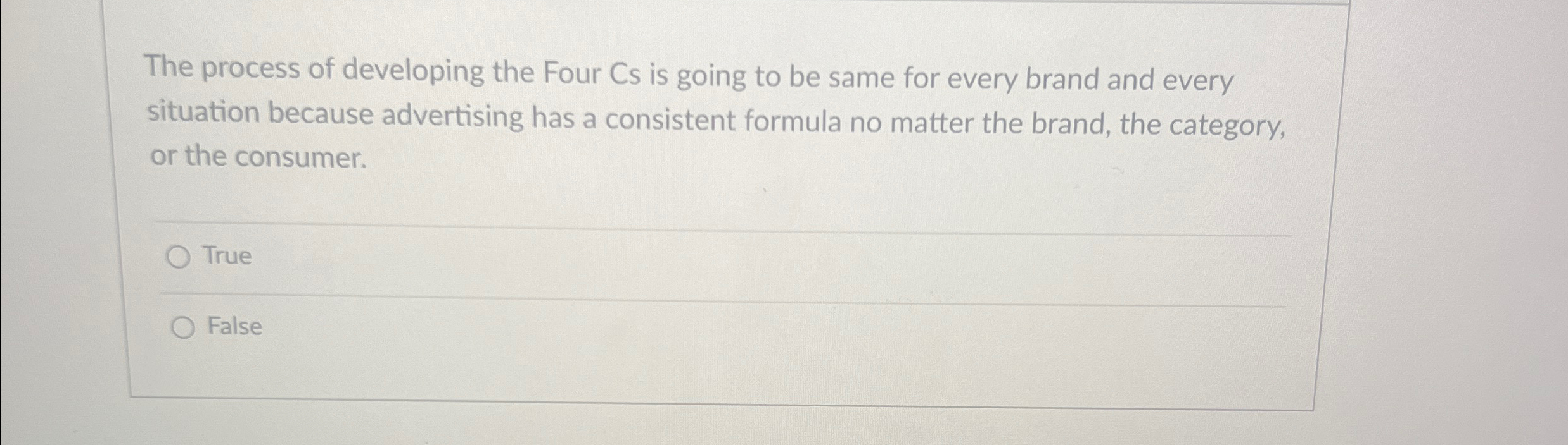  The process of developing the Four Cs is going to be