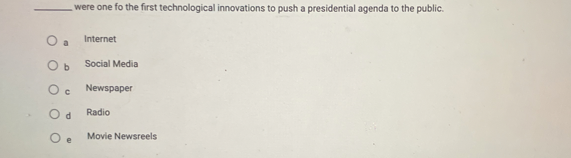  were one fo the first technological innovations to push a presidential