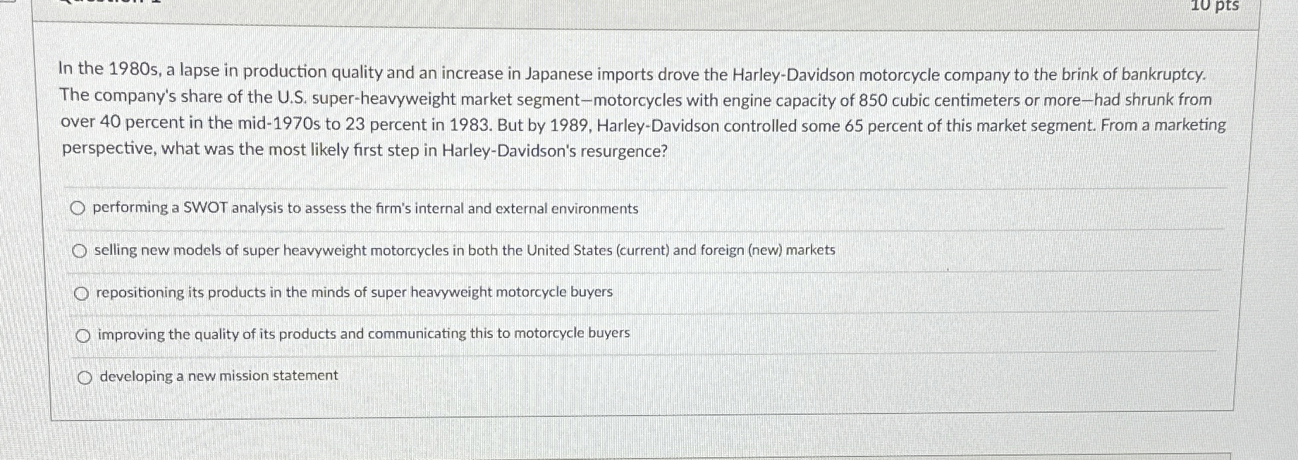  In the 1980 s, a lapse in production quality and an