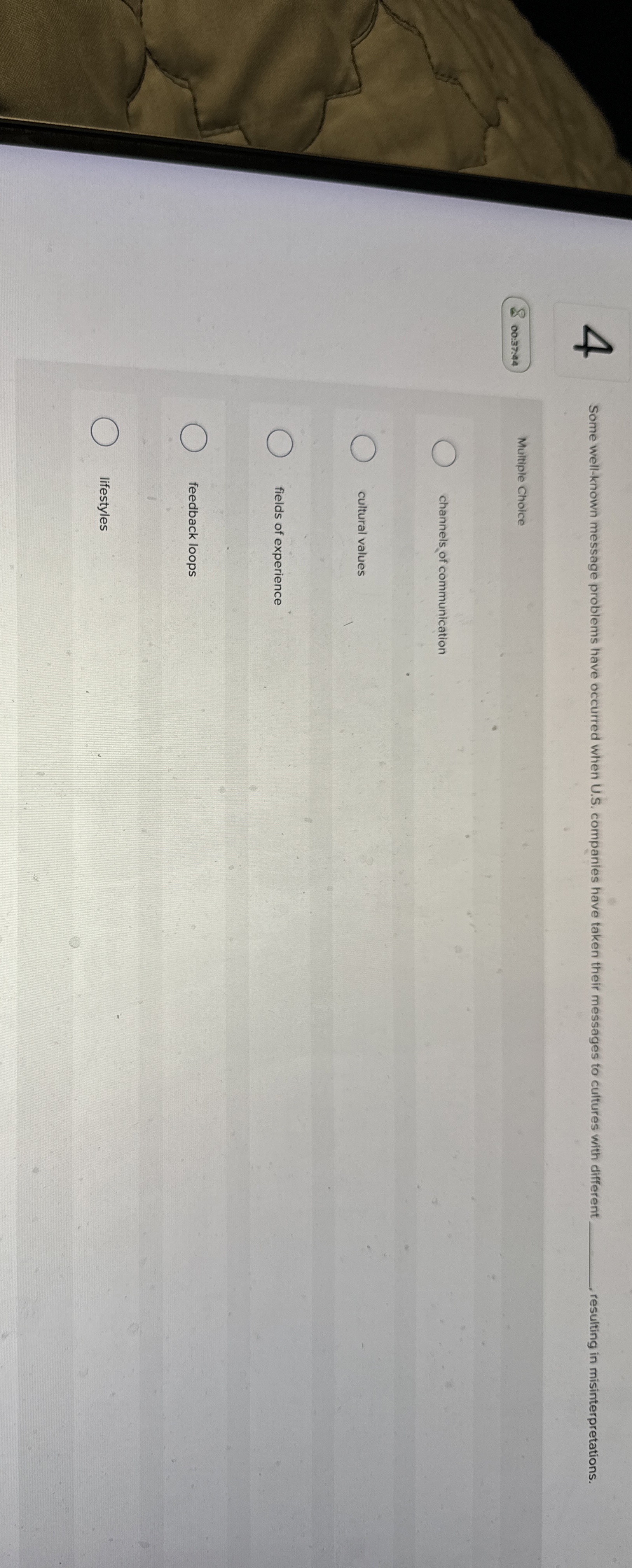  4 Some well-known message problems have occurred when U.S. companies have