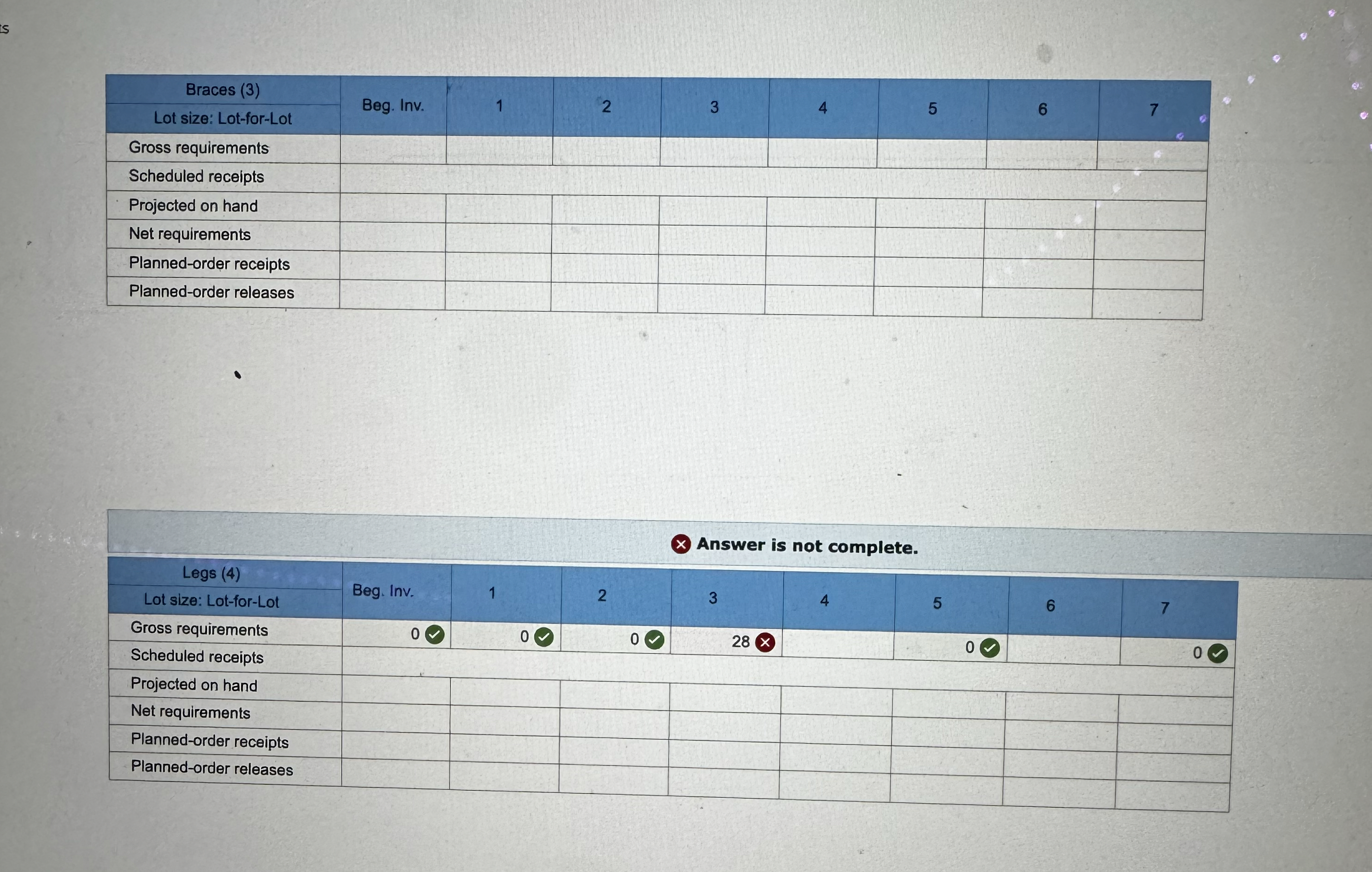  Problem 13-6(Static) A table is assembled using three components, as shown