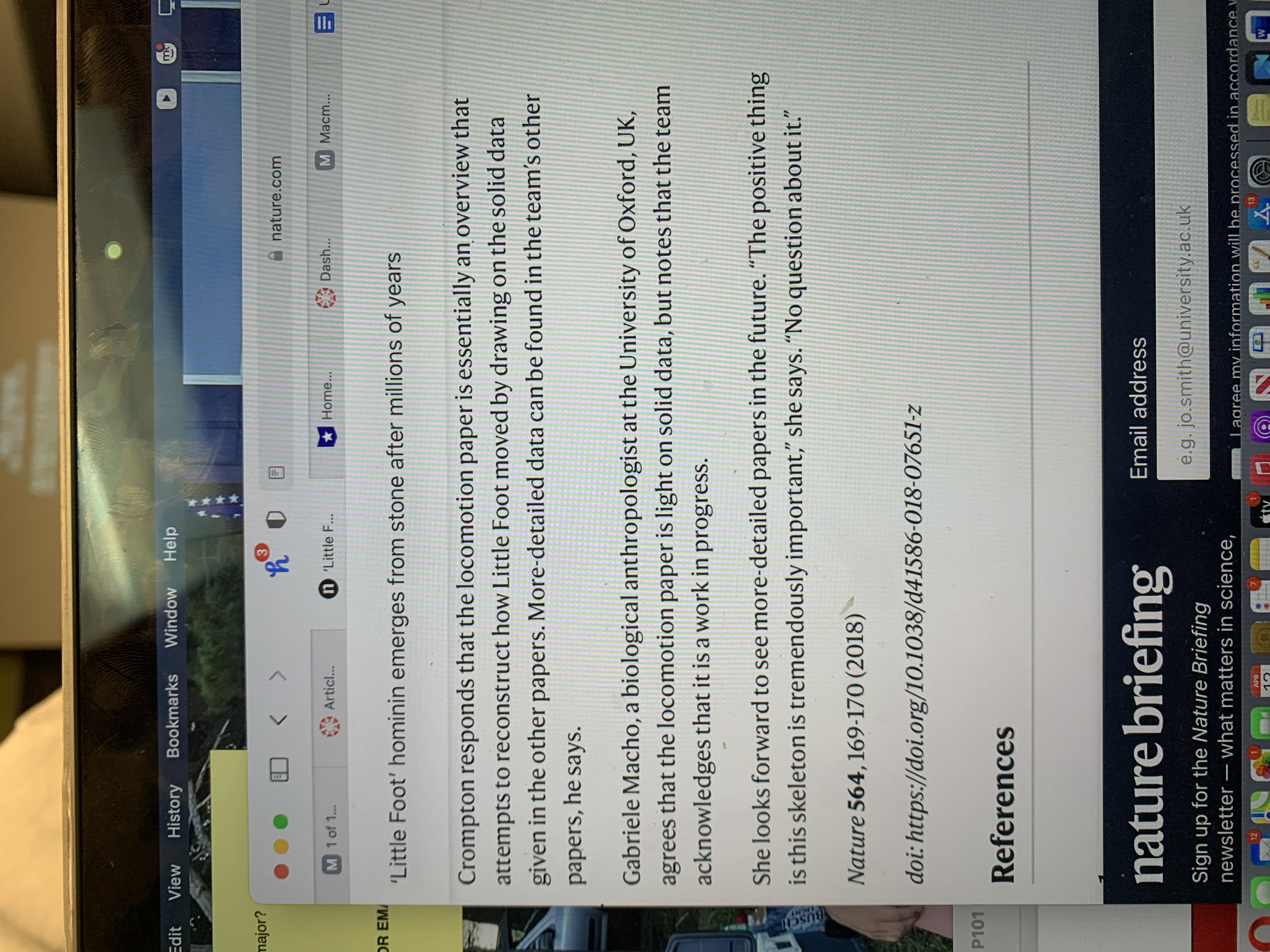 December, the researchers posted a third, on the skull and on the