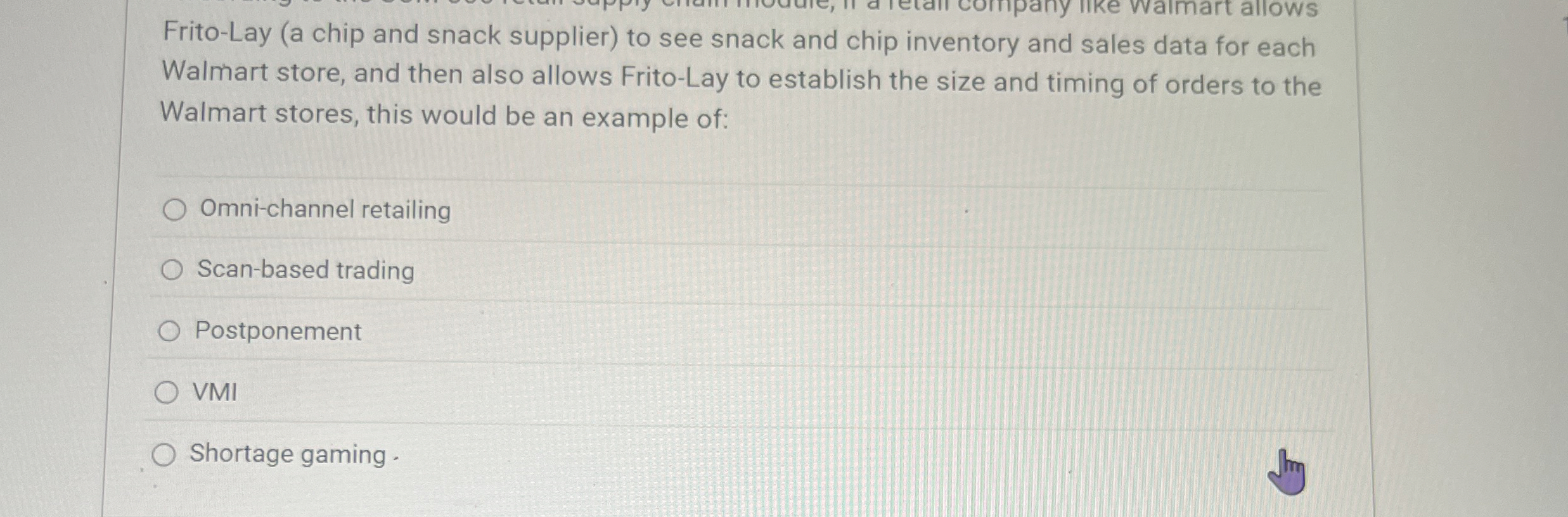  Frito-Lay (a chip and snack supplier) to see snack and chip