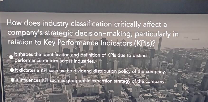  How does industry classification critically affect a company's strategic decision-making, particularly