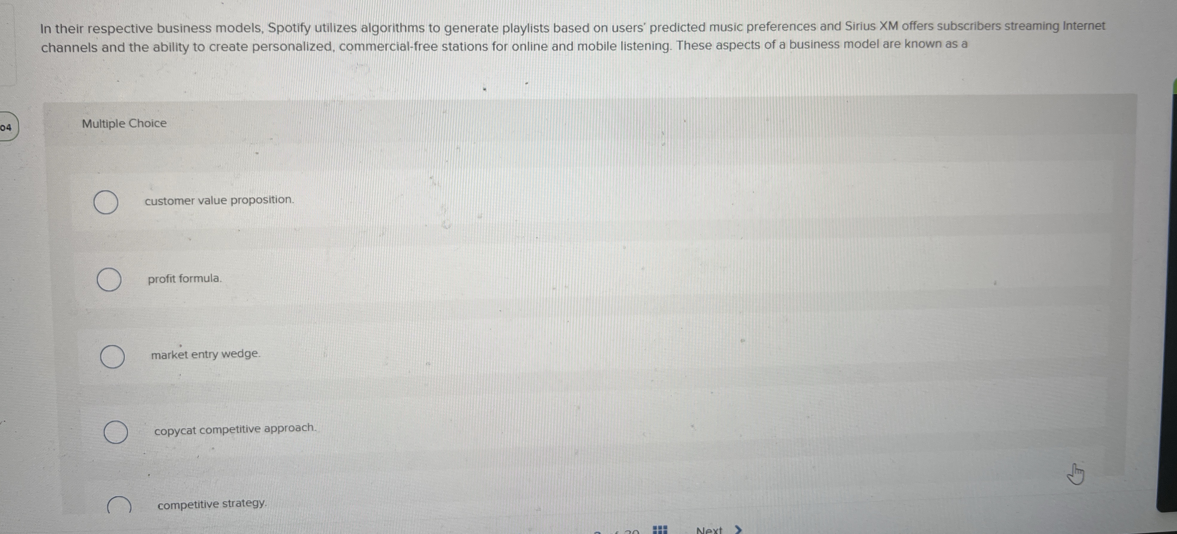  In their respective business models, Spotify utilizes algorithms to generate playlists