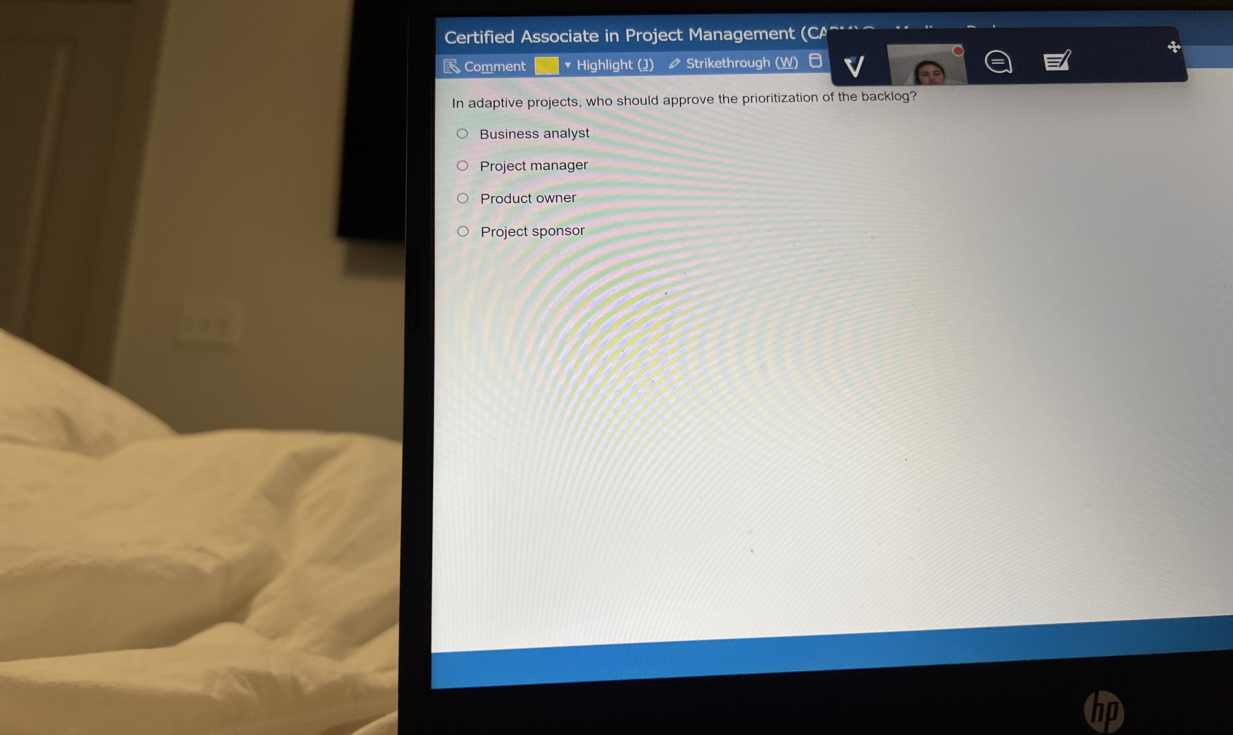  Certified Associate in Project Management (CA Comment Highlight (J) Strikethrough (W)