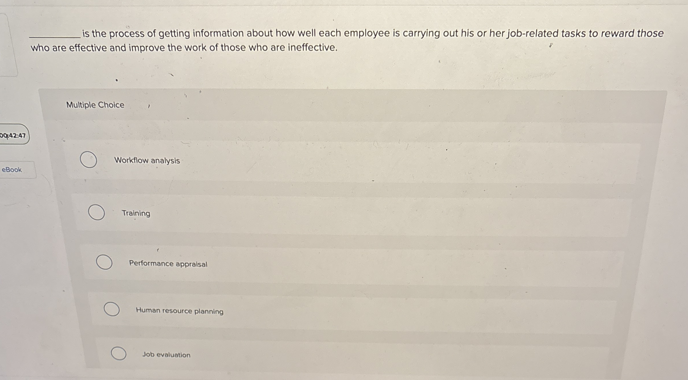  q, is the process of getting information about how well each