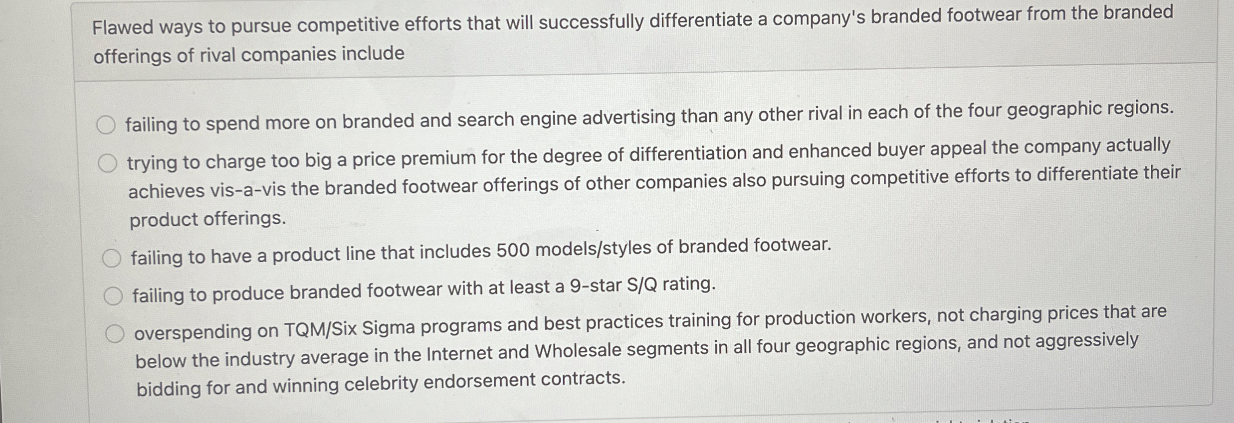  Flawed ways to pursue competitive efforts that will successfully differentiate a