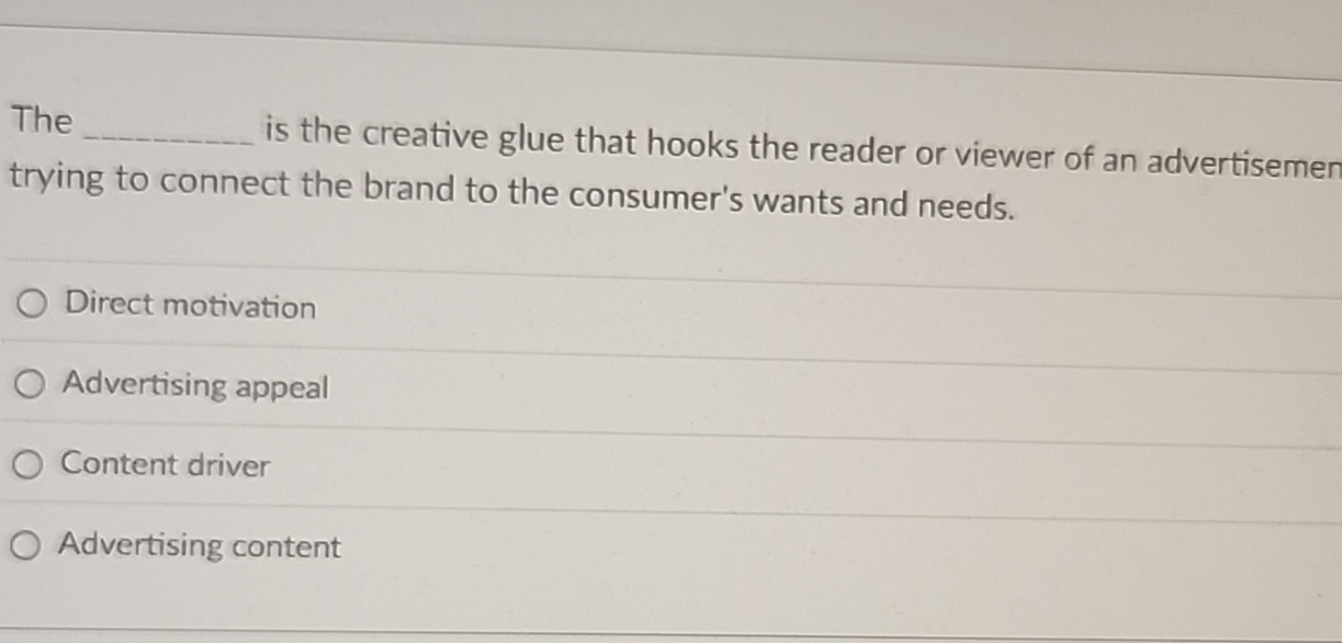  The is the creative glue that hooks the reader or viewer