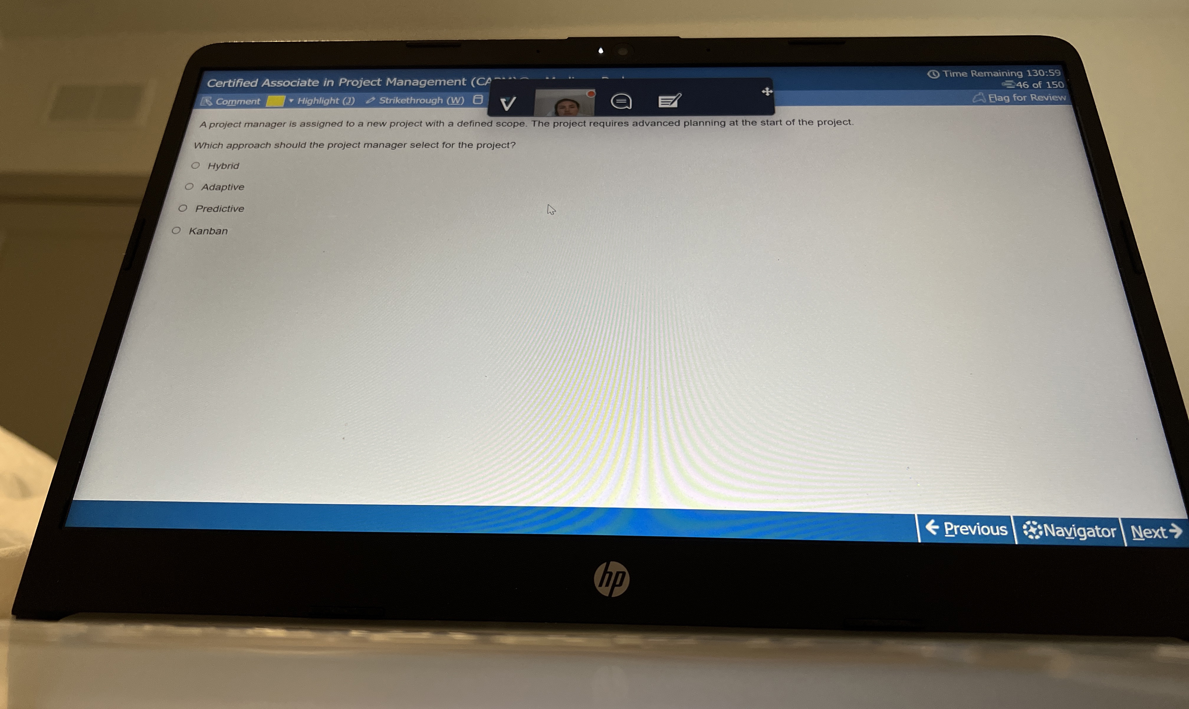  Certified Associate in Project Management ( Eormment Highlight (J) Strikethrough (W