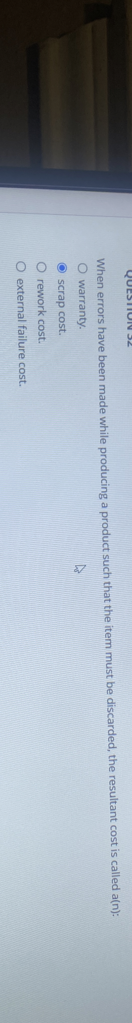  When errors have been made while producing a product such that