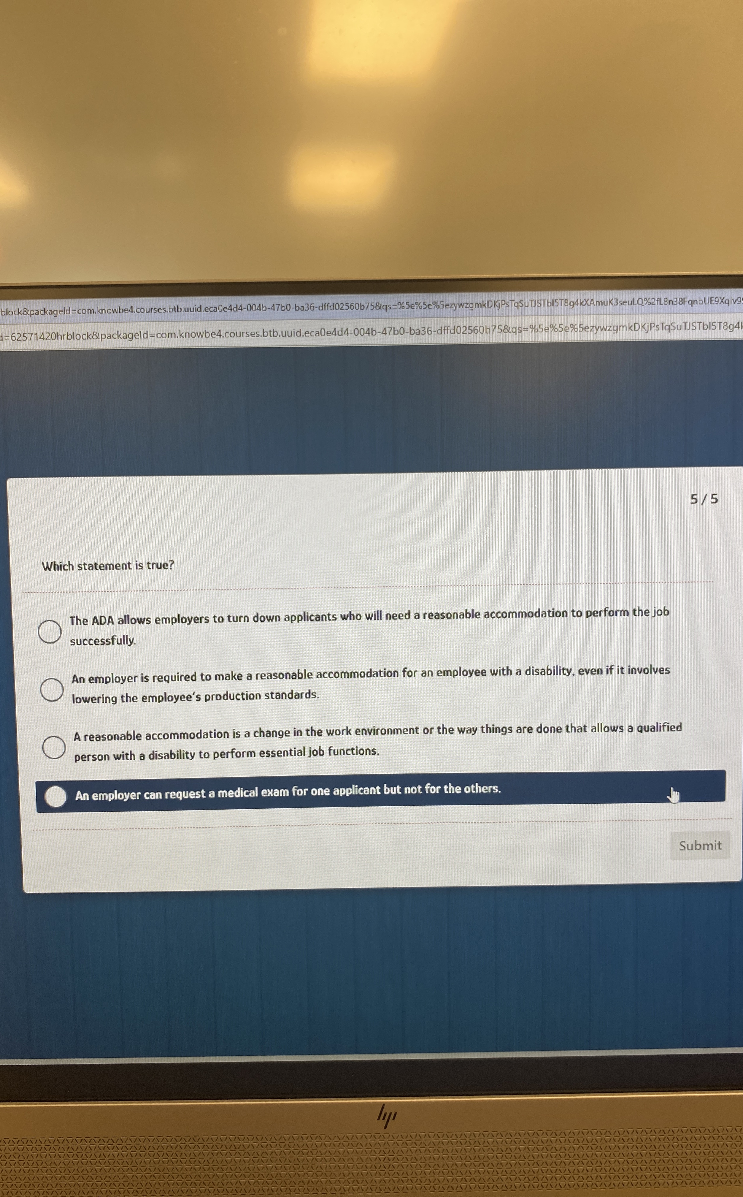 block&_packageld=com.knowbe4.courses.btb.uuid.eca0e4d4-004b-47b0-ba36-dffd02560b758 l=62571420 hrblock&packageld = com.knowbe4.courses.btb.uuid.eca0e4d4-004b-47b0-ba36-dffd02560b75&q =%5e%5e%5ezywzgmkDKjPsTqSuTJSTb|5T8g4| 5/5 Which statement is true?