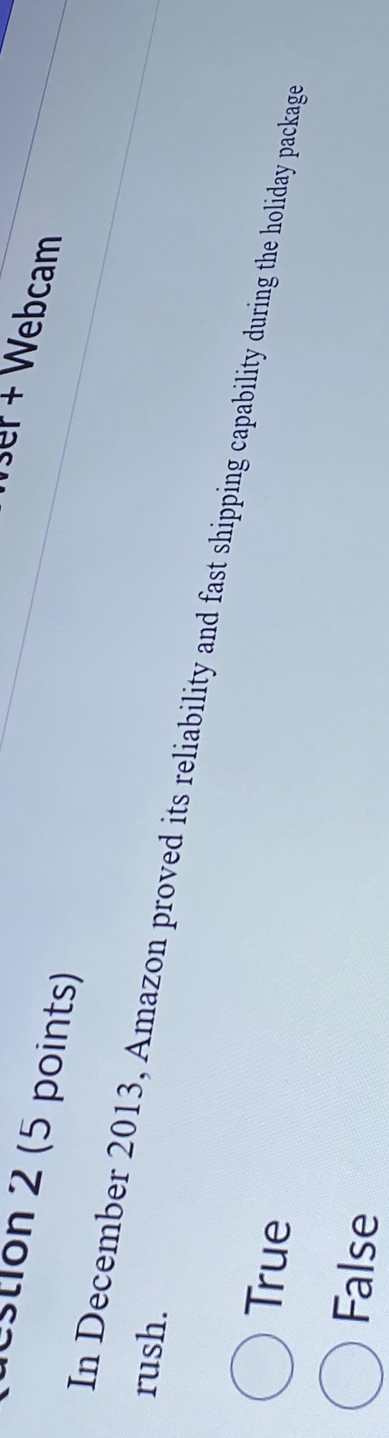  In December 2013, Amazon proved its reliability and fast shipping capability