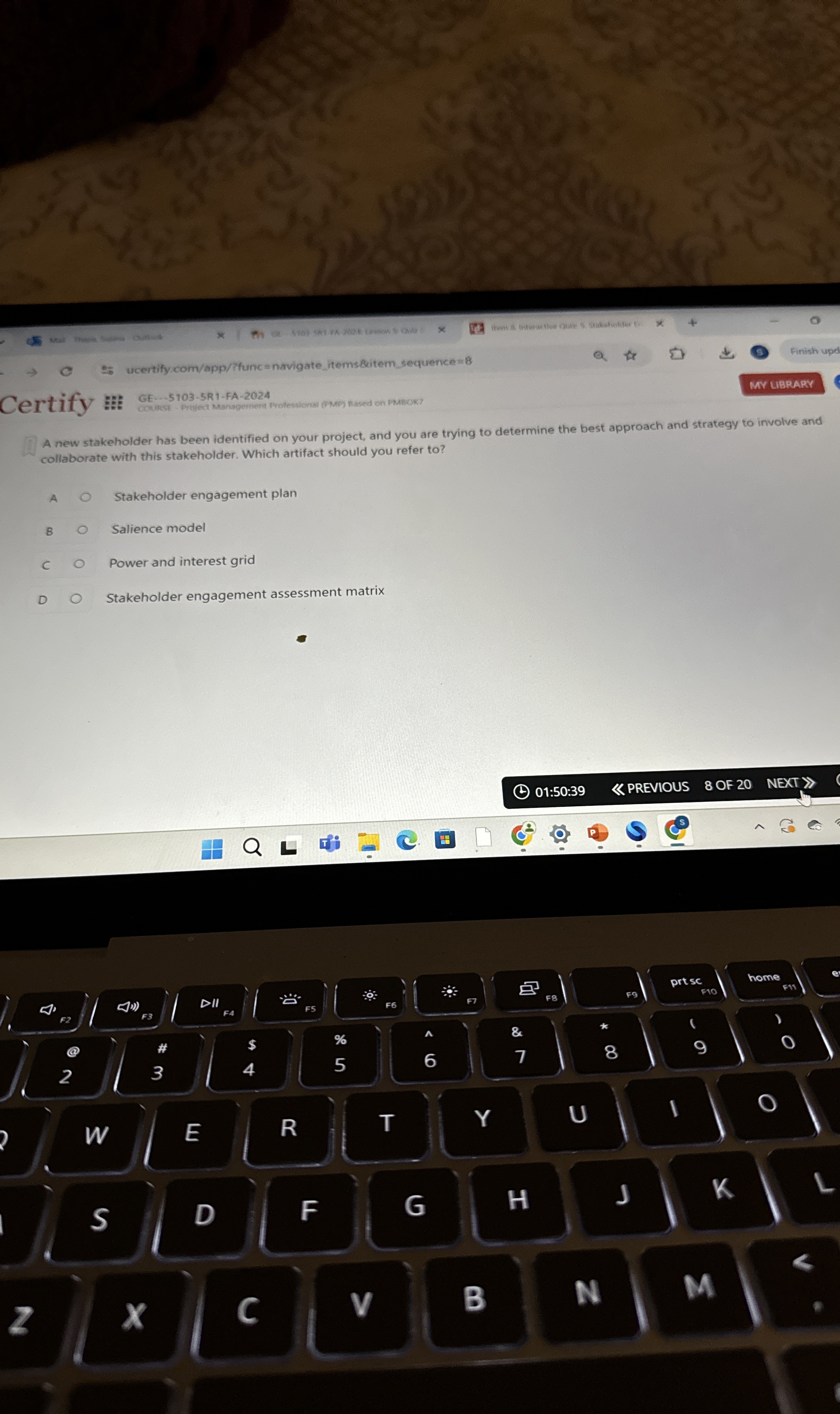  Certify :": A new stakeholder has been identified on your project,