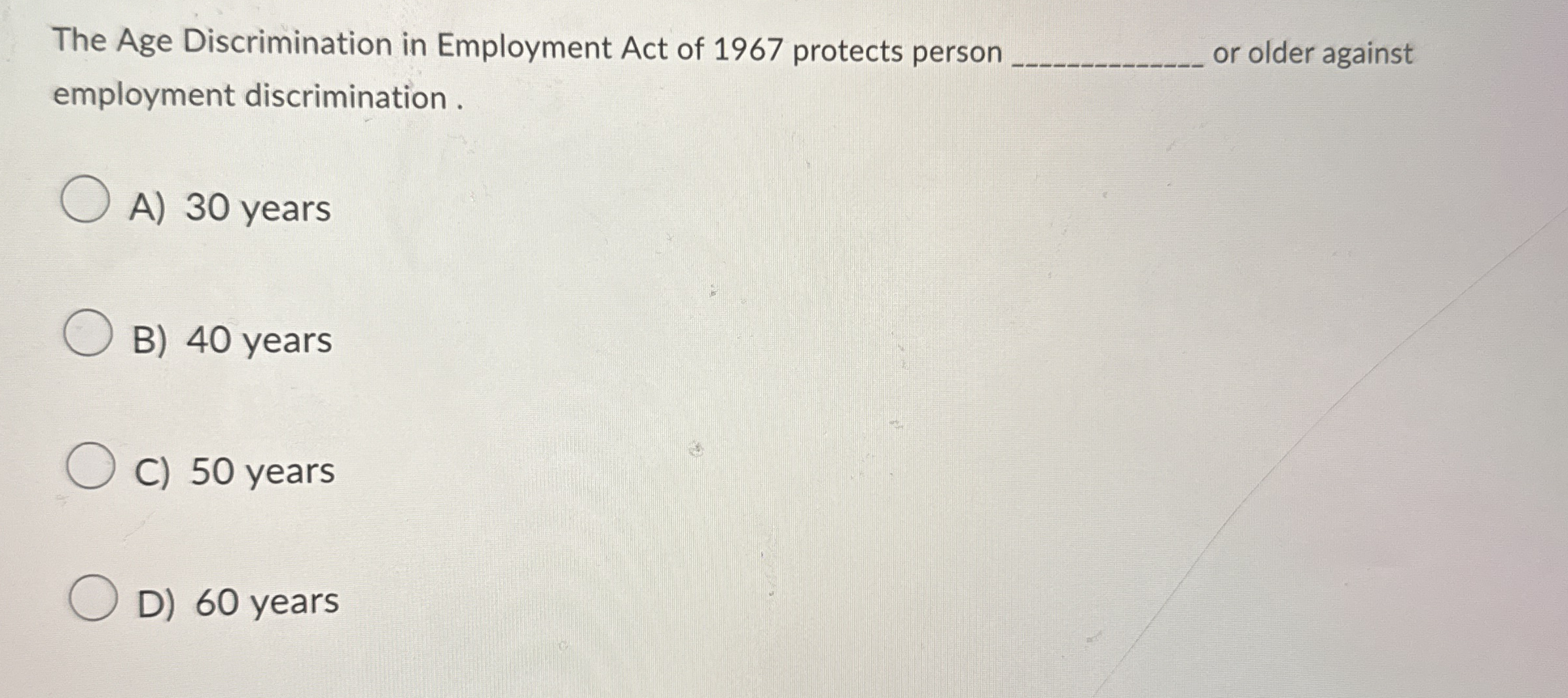  Question 18(Mandatory)(5 points) The acronym OSHA stands for Occupational Security and