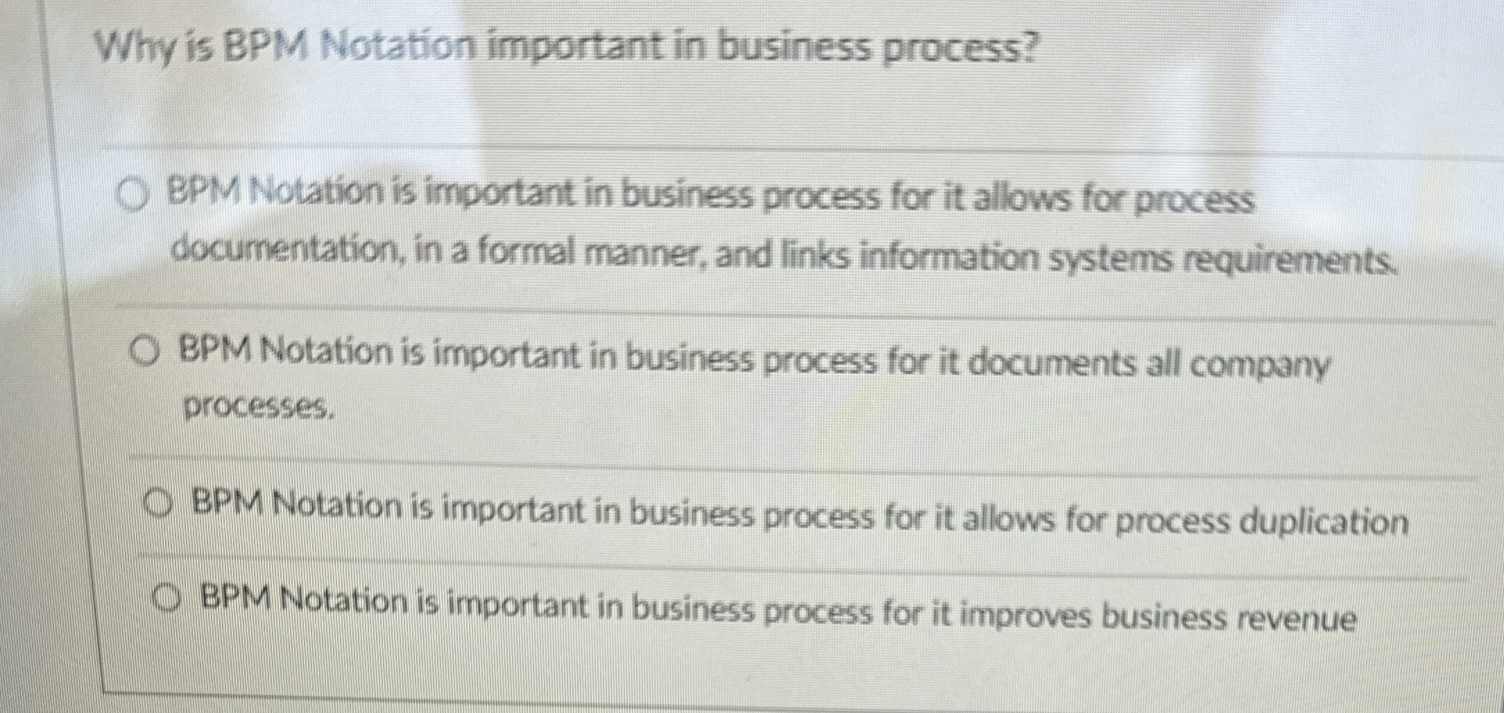  Why is BPM Notation important in business process? BPM Notation is