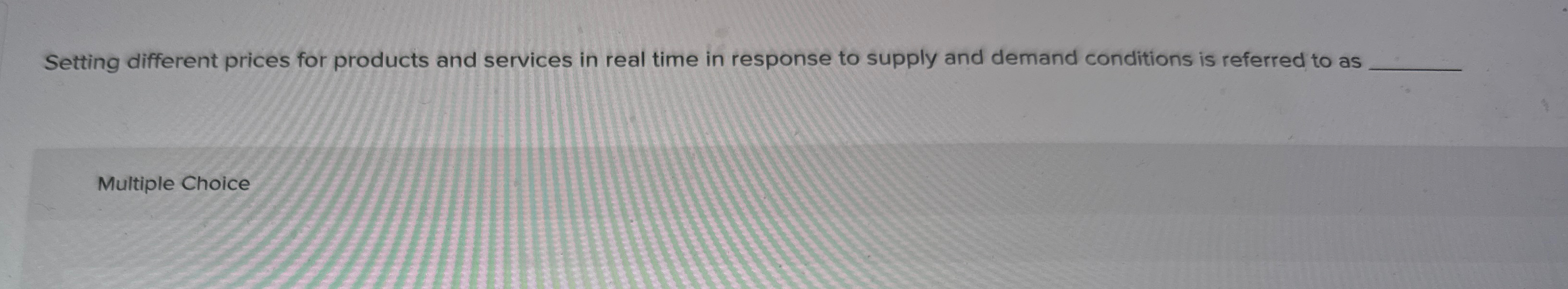  Setting different prices for products and services in real time in