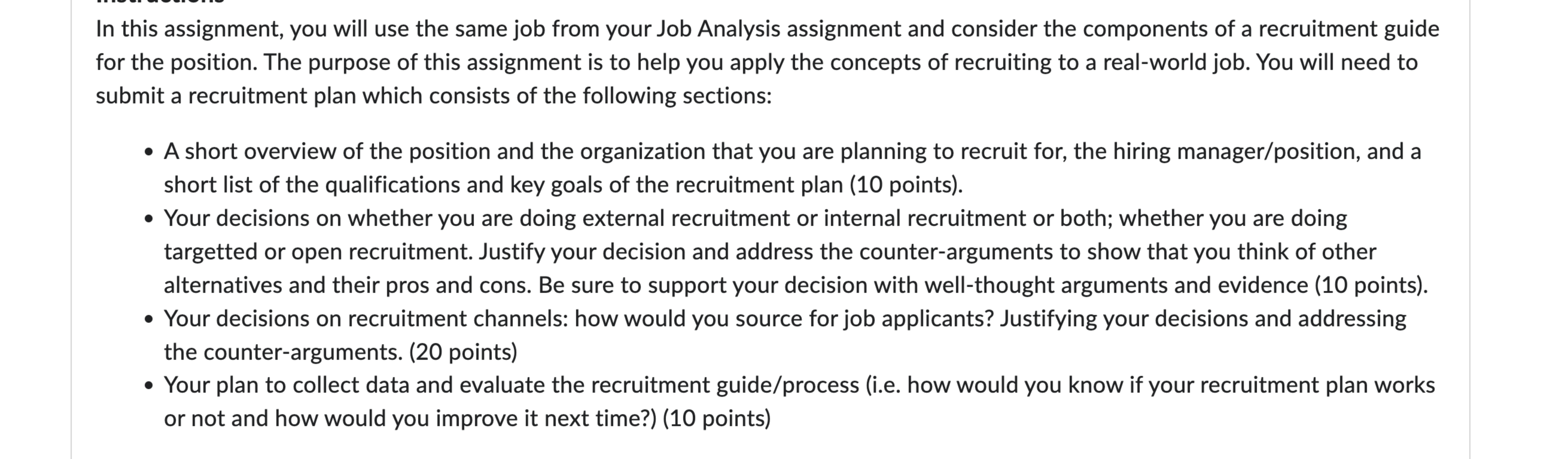  In this assignment, you will use the same job from your