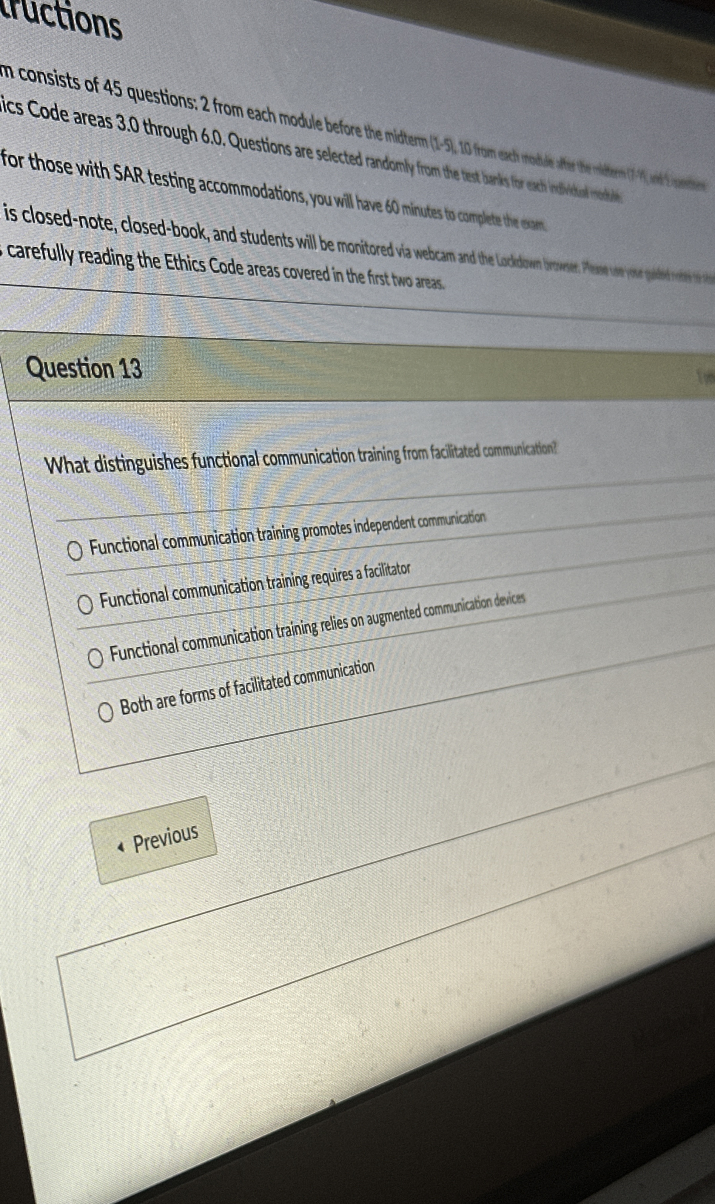  ructions ics Code areas 3.0 through 6.0. Questions are selected randomly