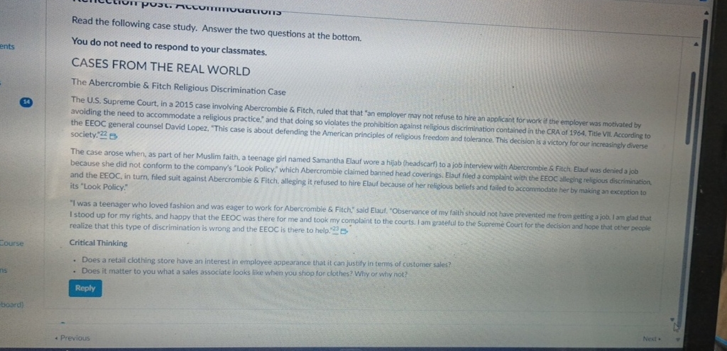  Read the following case study. Answer the two questions at the