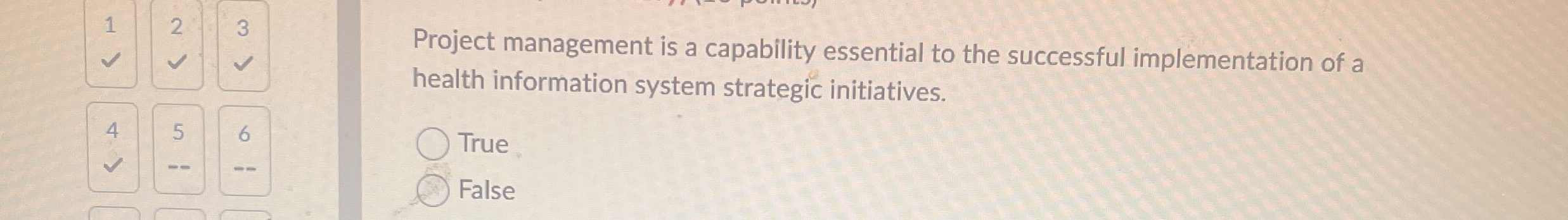  Project management is a capability essential to the successful implementation of