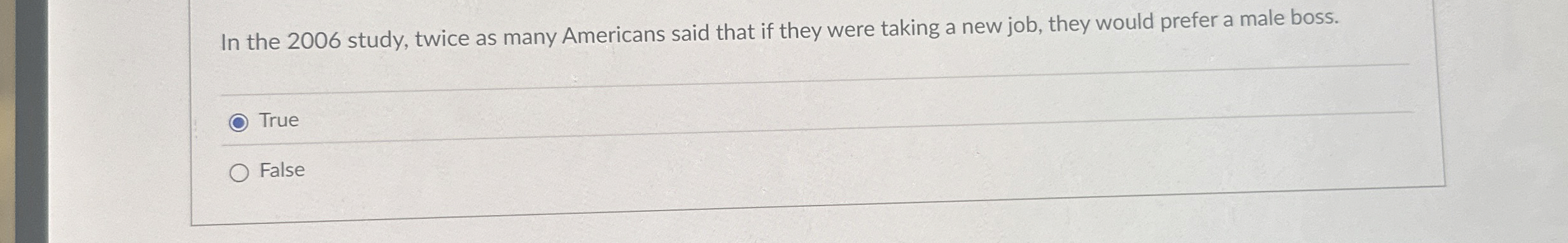  In the 2006 study, twice as many Americans said that if