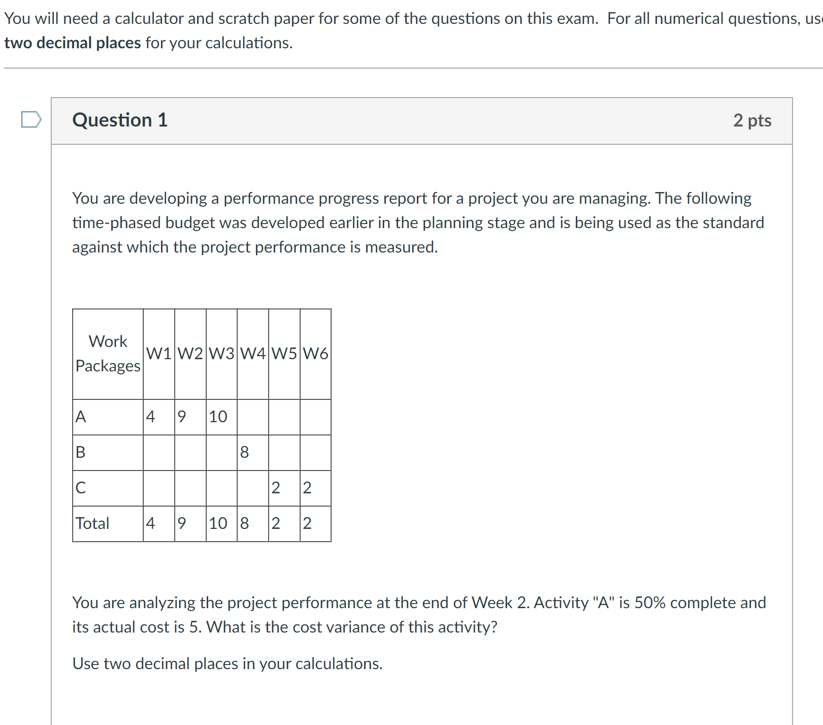  You will need a calculator and scratch paper for some of