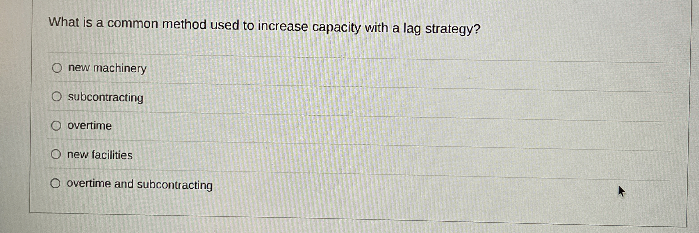  What is a common method used to increase capacity with a