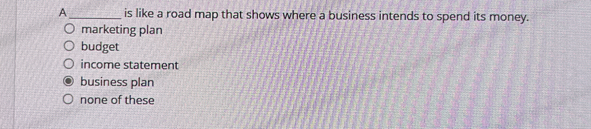  A q, is like a road map that shows where a