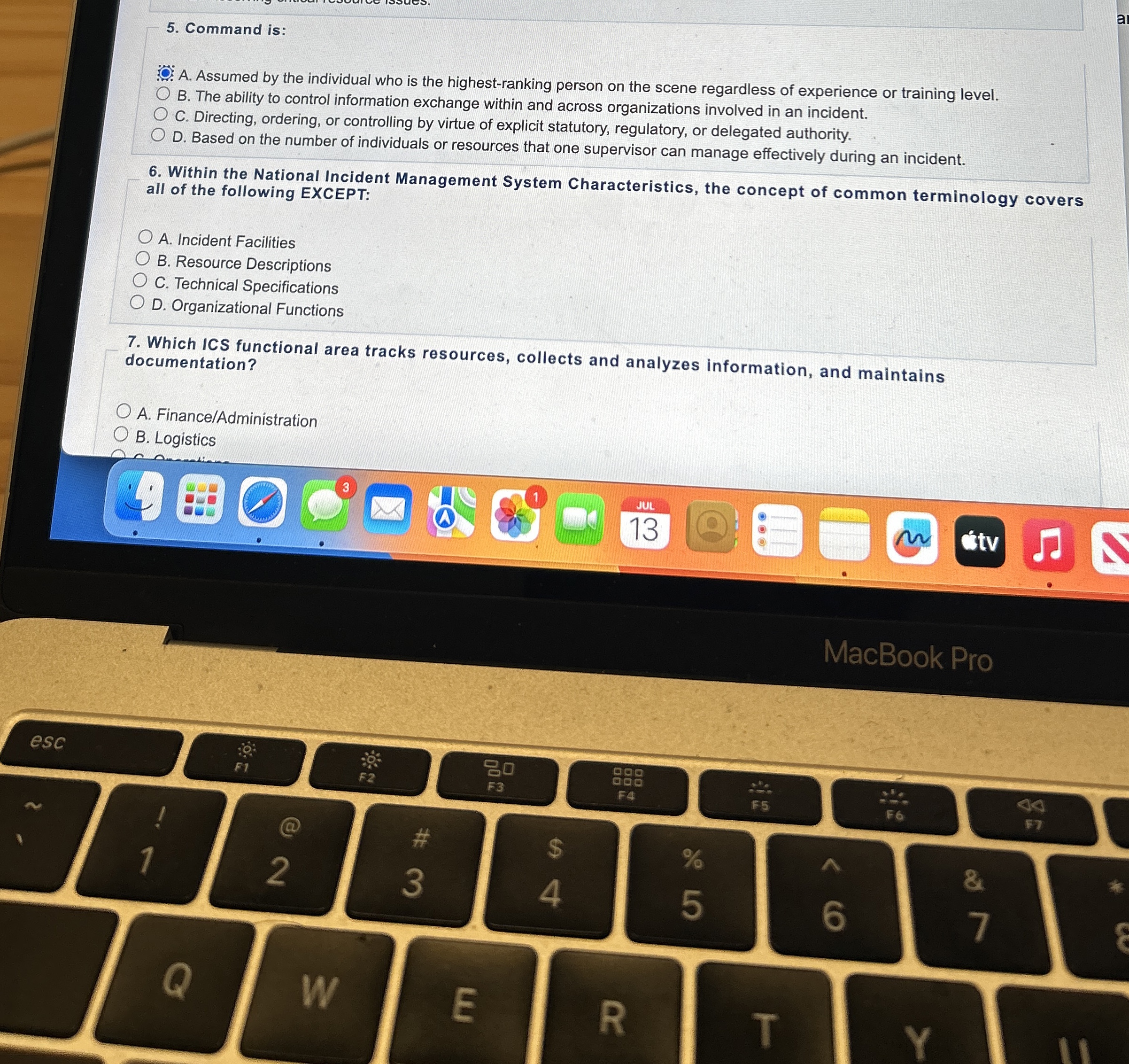  Command is: A. Assumed by the individual who is the highest-ranking